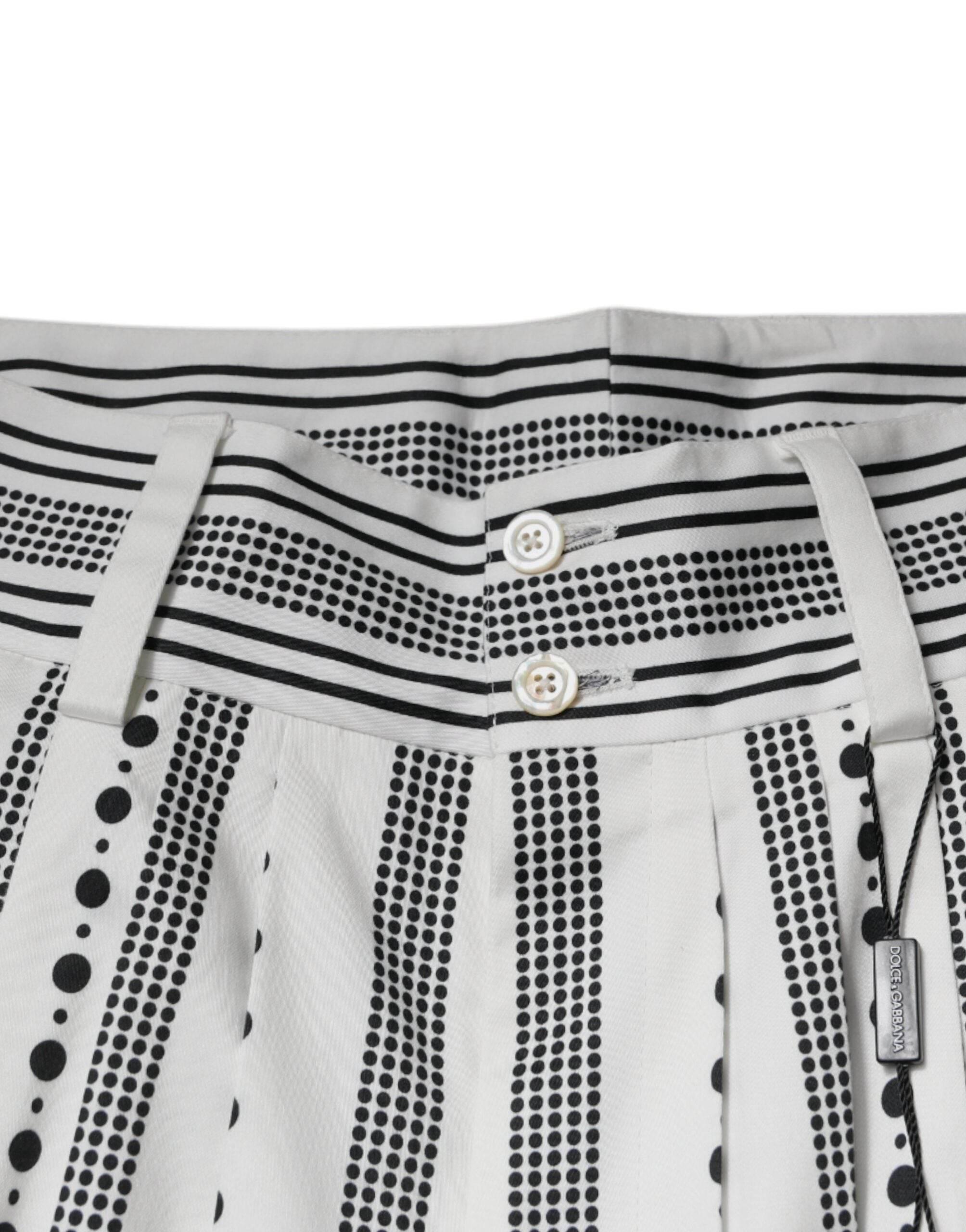 Dolce & Gabbana White Straight Formal Dress Pants - Hilstor