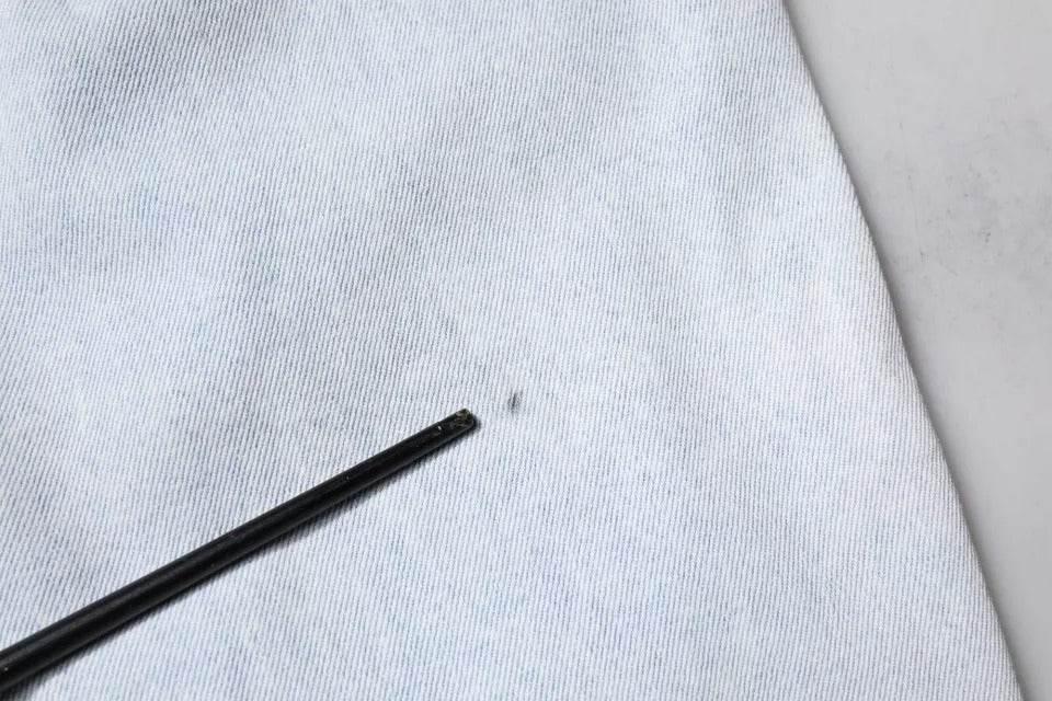 Dolce & Gabbana Light Blue Cotton Tattered Skinny Denim Jeans - Hilstor