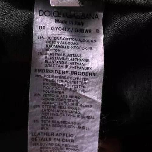 Dolce & Gabbana Black Crown White Lining Skinny Denim Jeans - Hilstor