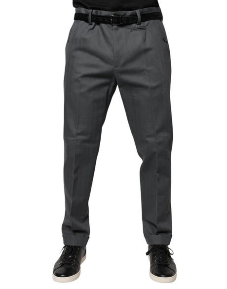 Dolce & Gabbana Gray Tapered Formal Dress Pants - Hilstor