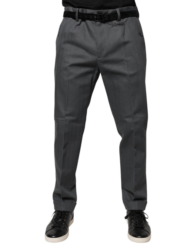Dolce & Gabbana Gray Tapered Formal Dress Pants - Hilstor
