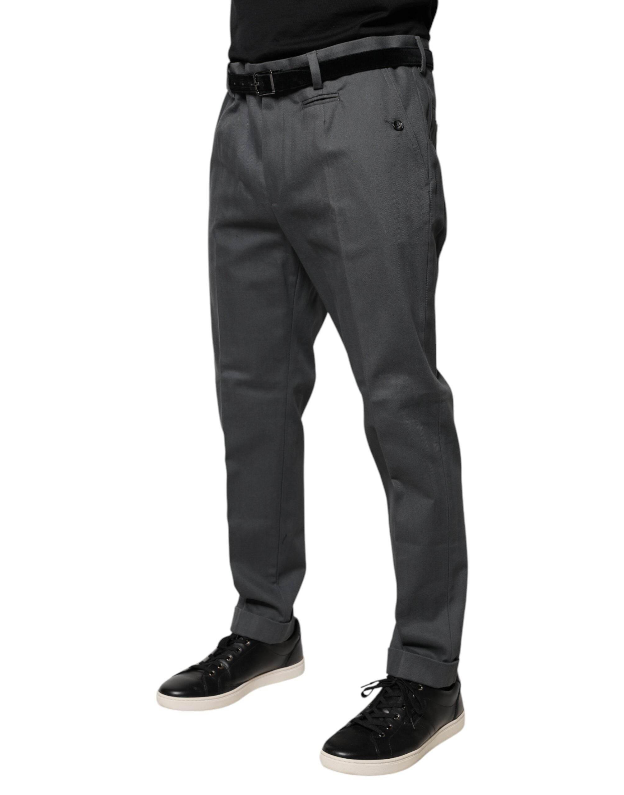 Dolce & Gabbana Gray Tapered Formal Dress Pants - Hilstor