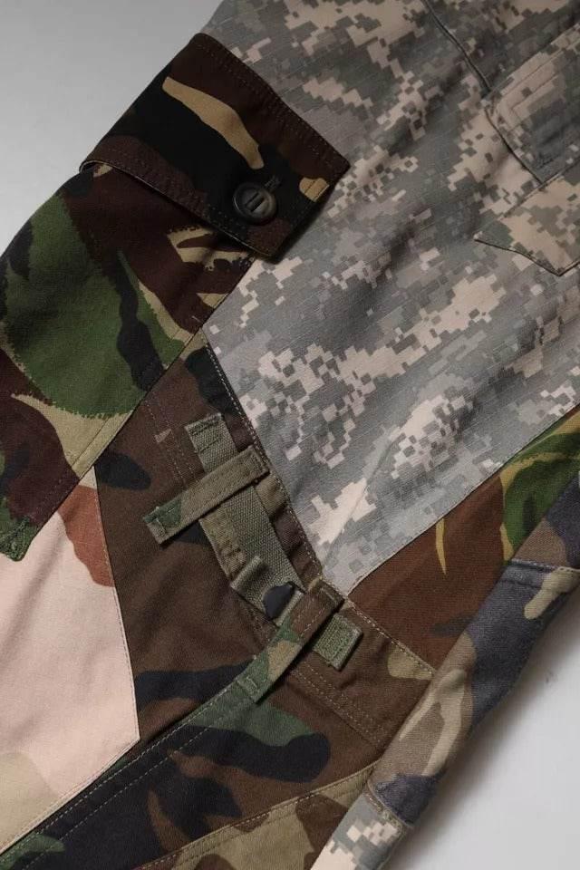 Dolce & Gabbana Multicolor Patchwork Camouflage Cargo Pants - Hilstor