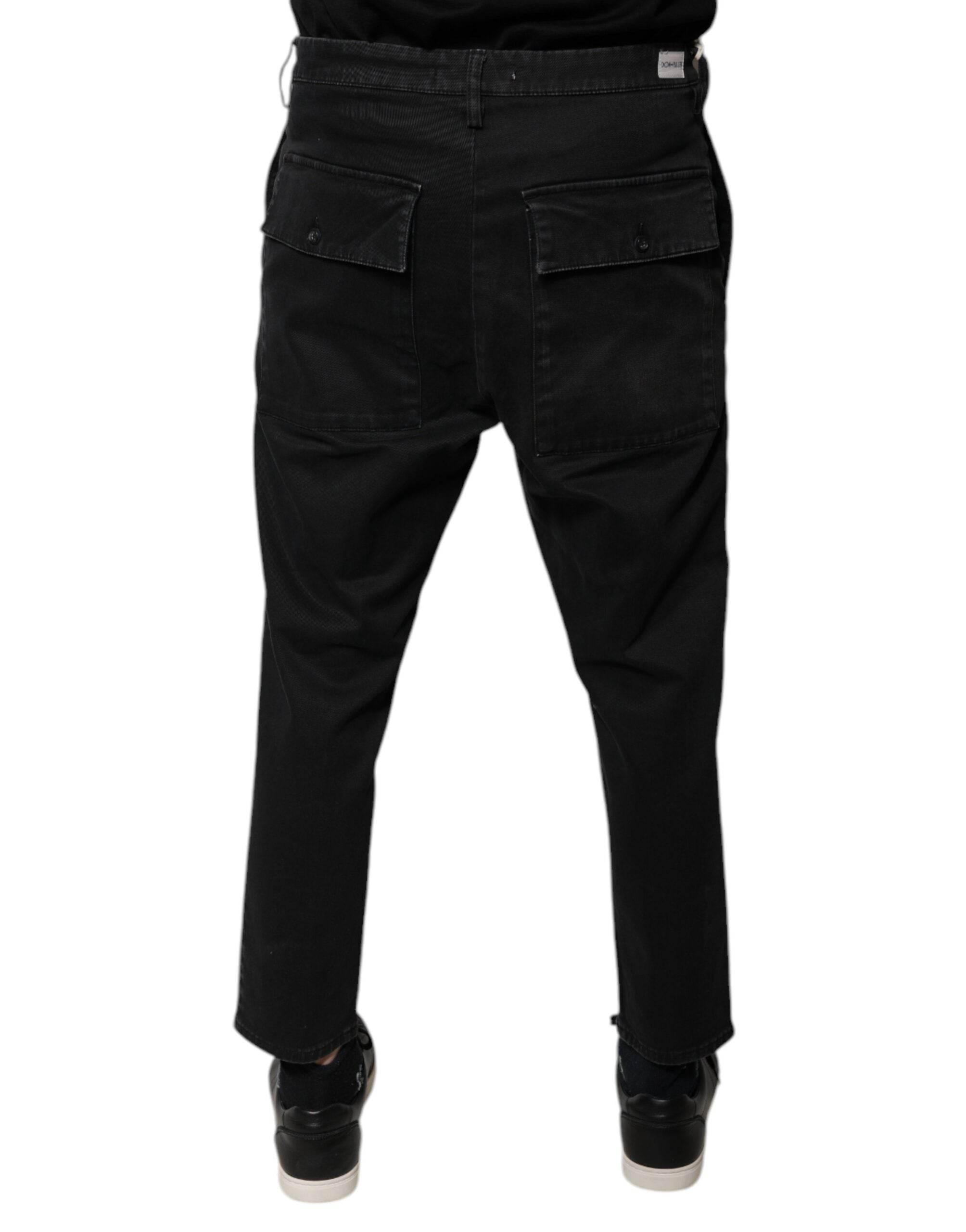 Dolce & Gabbana Black HOUSTON Men Cropped Denim Jeans - Hilstor