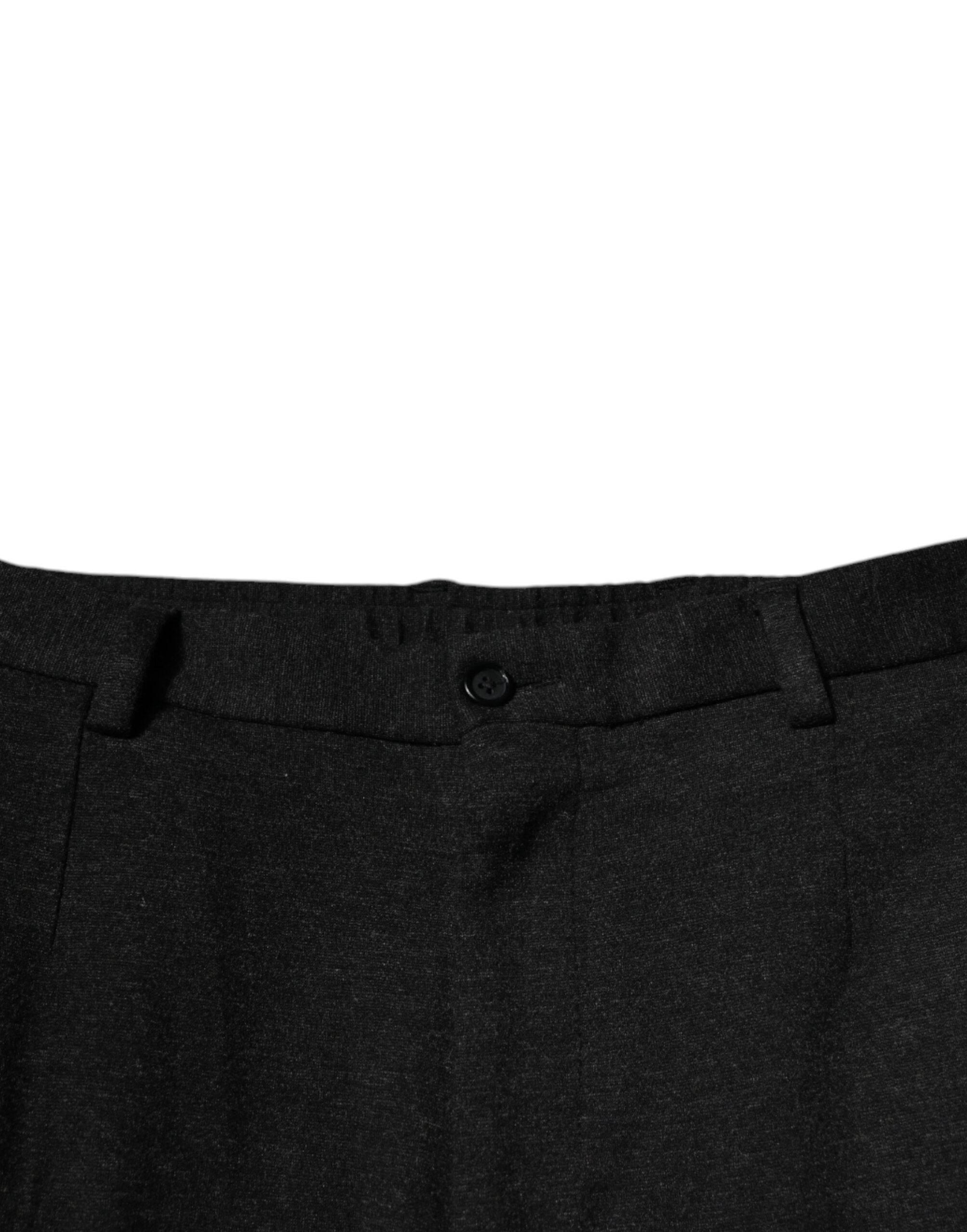 Dolce & Gabbana Black Viscose Cargo Men Casual Pants - Hilstor