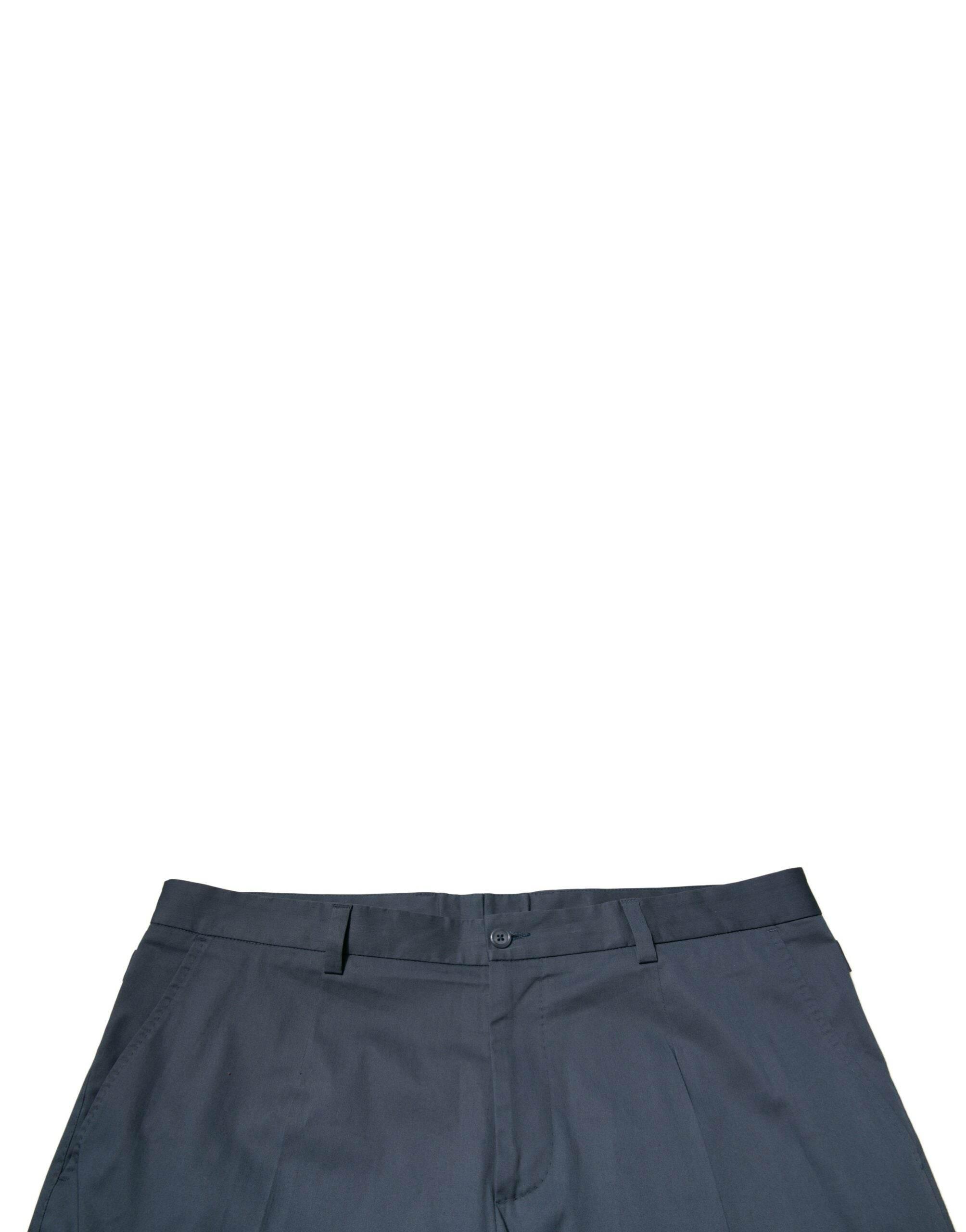 Dolce & Gabbana Blue Cotton Men Skinny Dress Pants - Hilstor