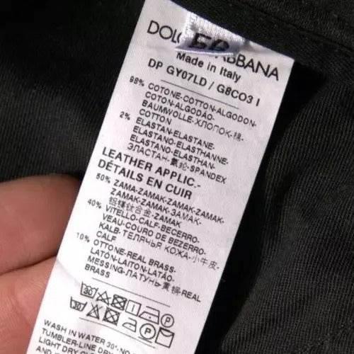 Dolce & Gabbana Black Ripped Logo Cotton Skinny Denim Jeans - Hilstor