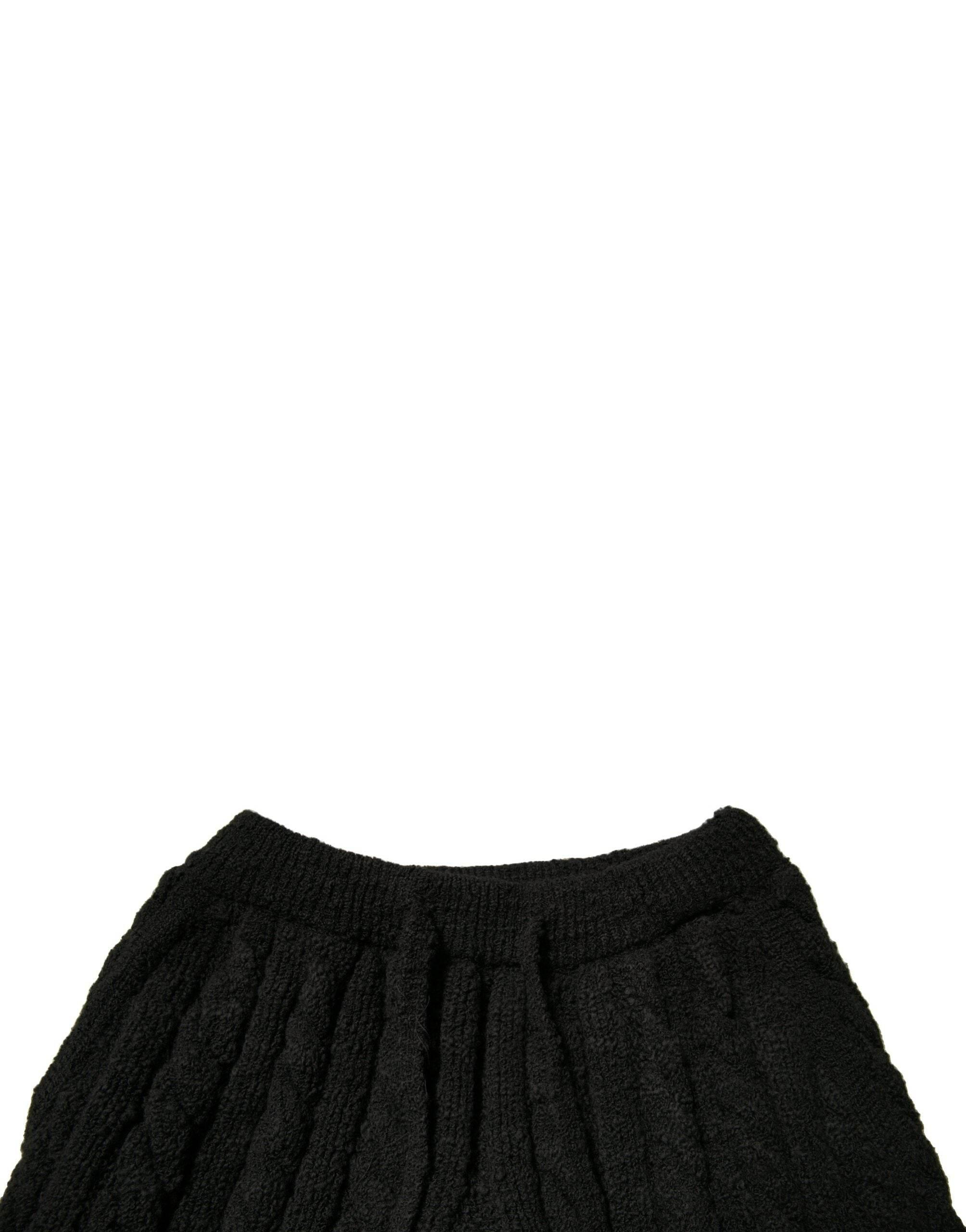 Dolce & Gabbana Black Wool Knitted Skinny Pants - Hilstor