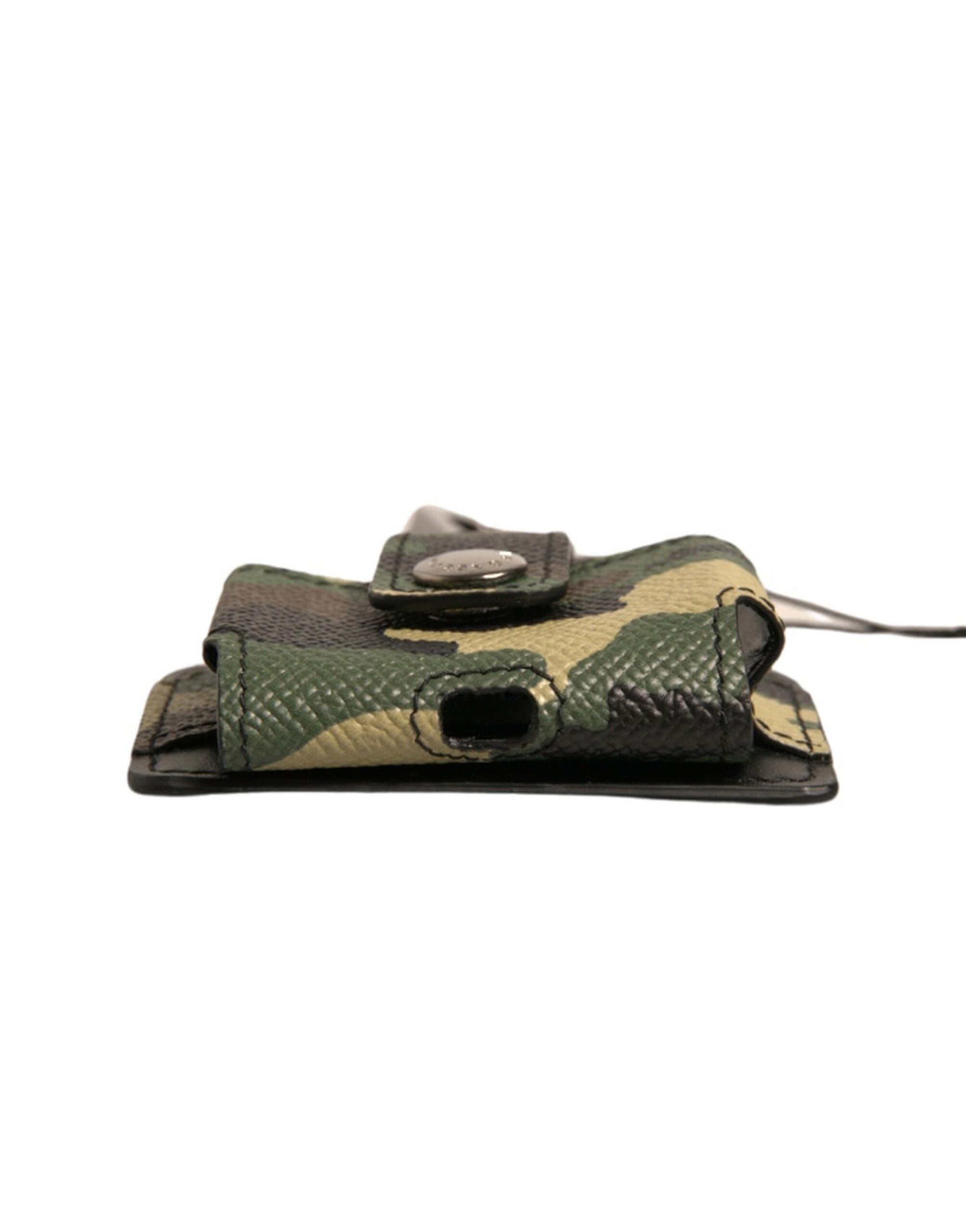 Dolce &amp; Gabbana Multicolor Camouflage Læder Metal Airpods etui