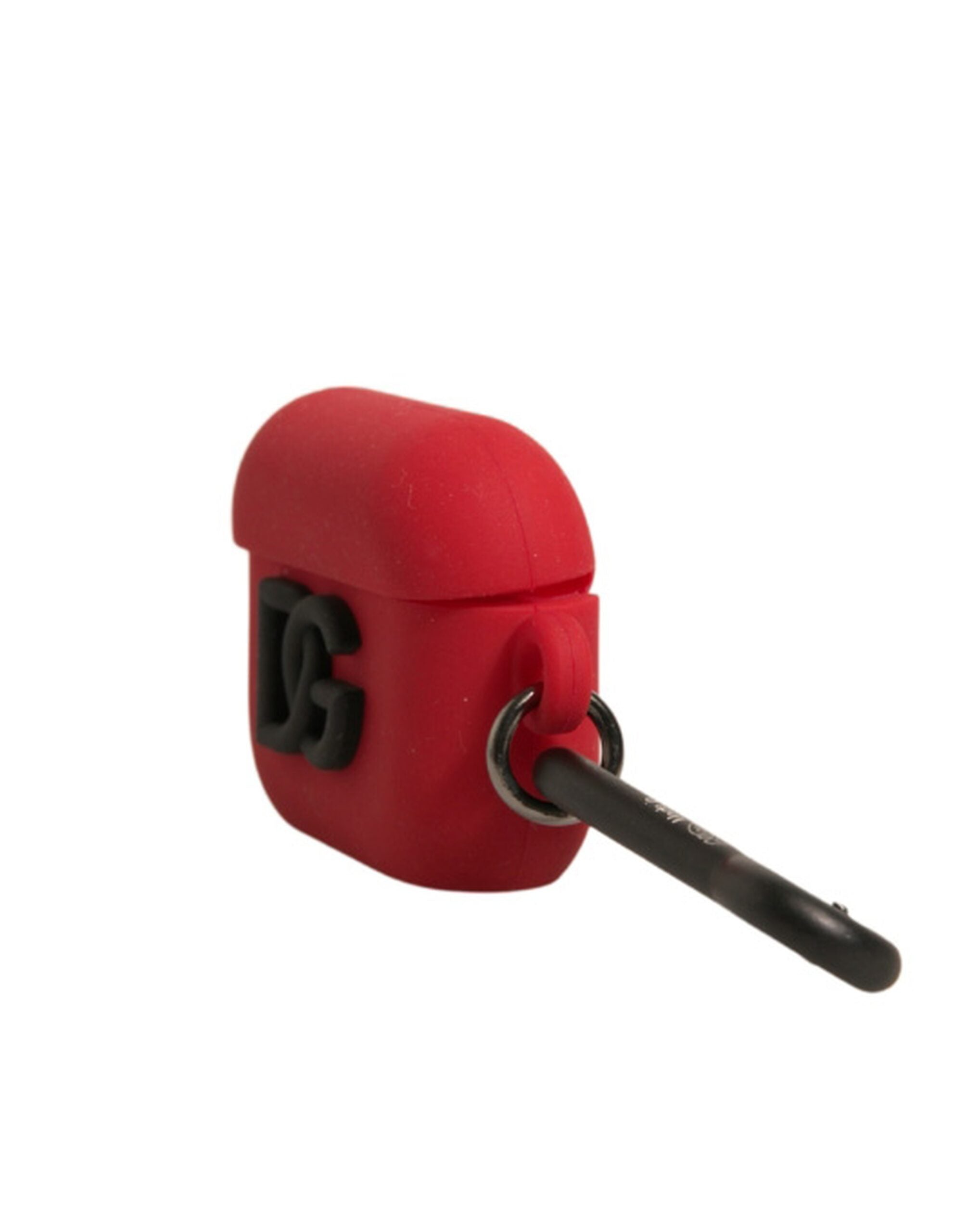 Dolce &amp; Gabbana Red Silikone Rubber Logo Præget Airpods etui