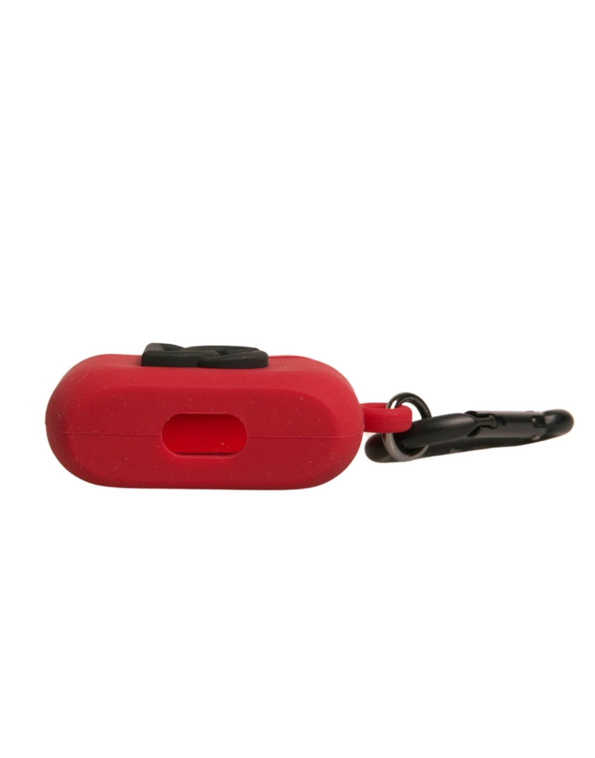 Dolce & Gabbana Red Silicone Rubber Logo Embossed Airpods Case - Hilstor