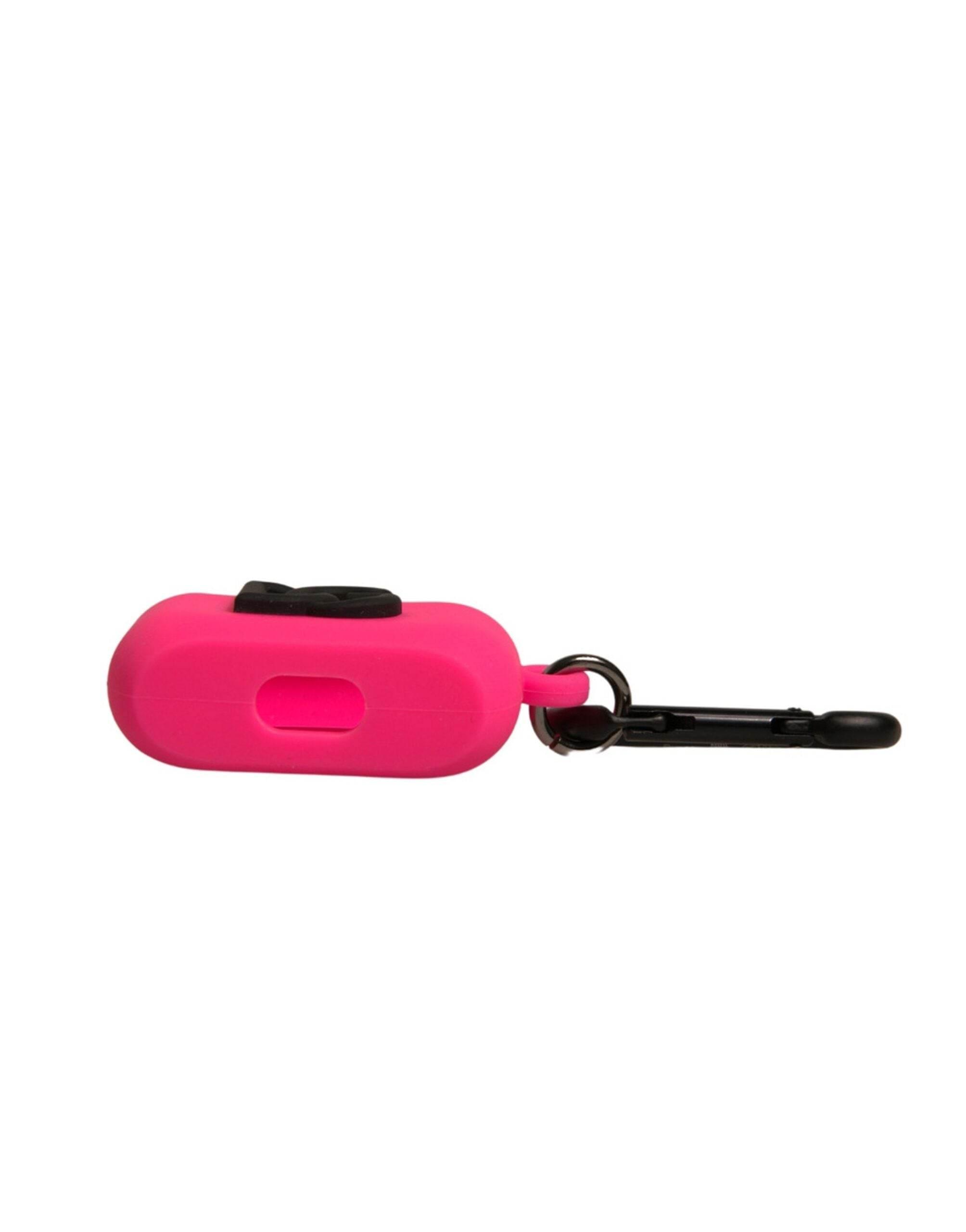 Dolce & Gabbana Pink Silicone Rubber Logo Embossed Airpods Case - Hilstor