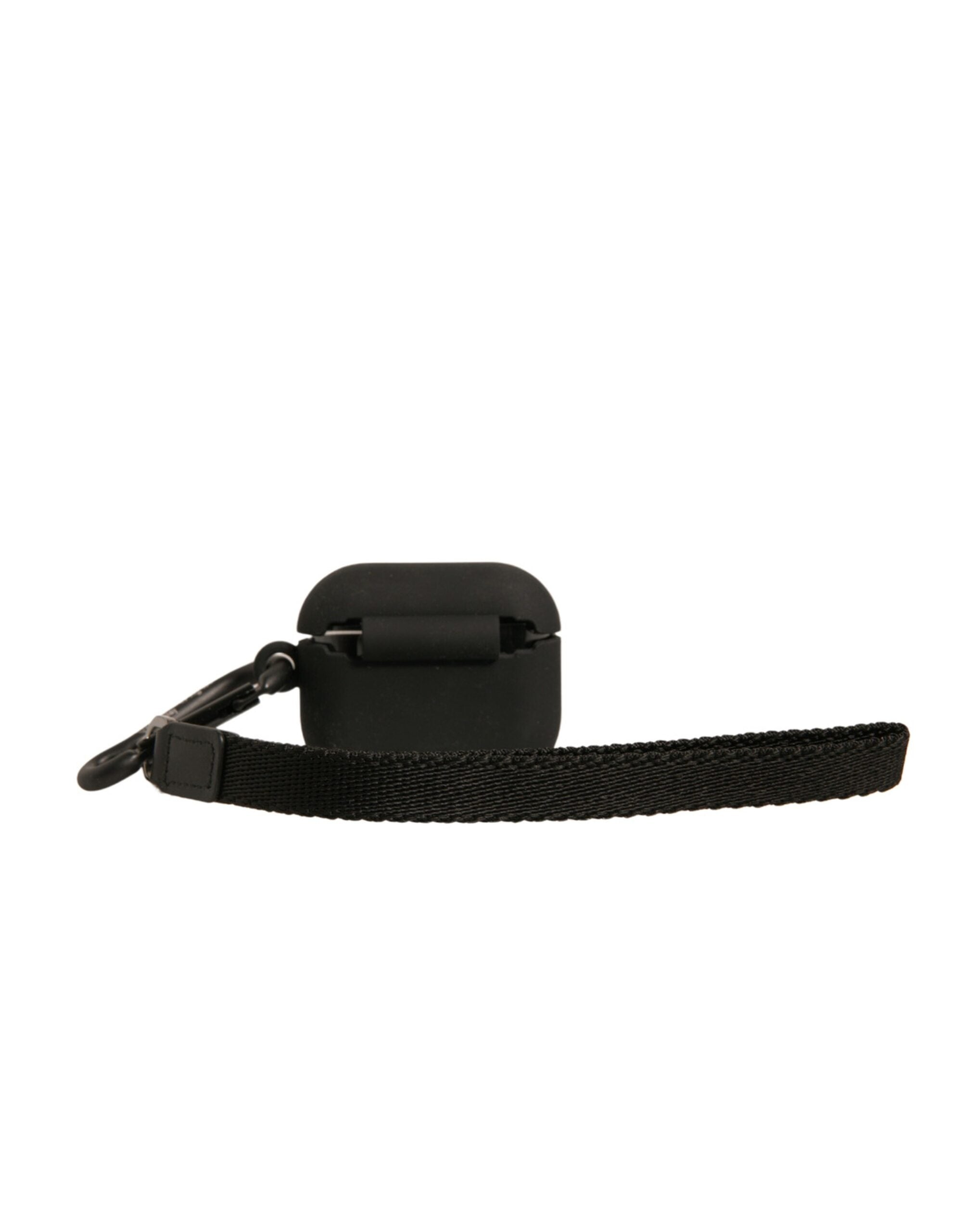 Dolce &amp; Gabbana sort silikonegummi logo præget Airpods etui
