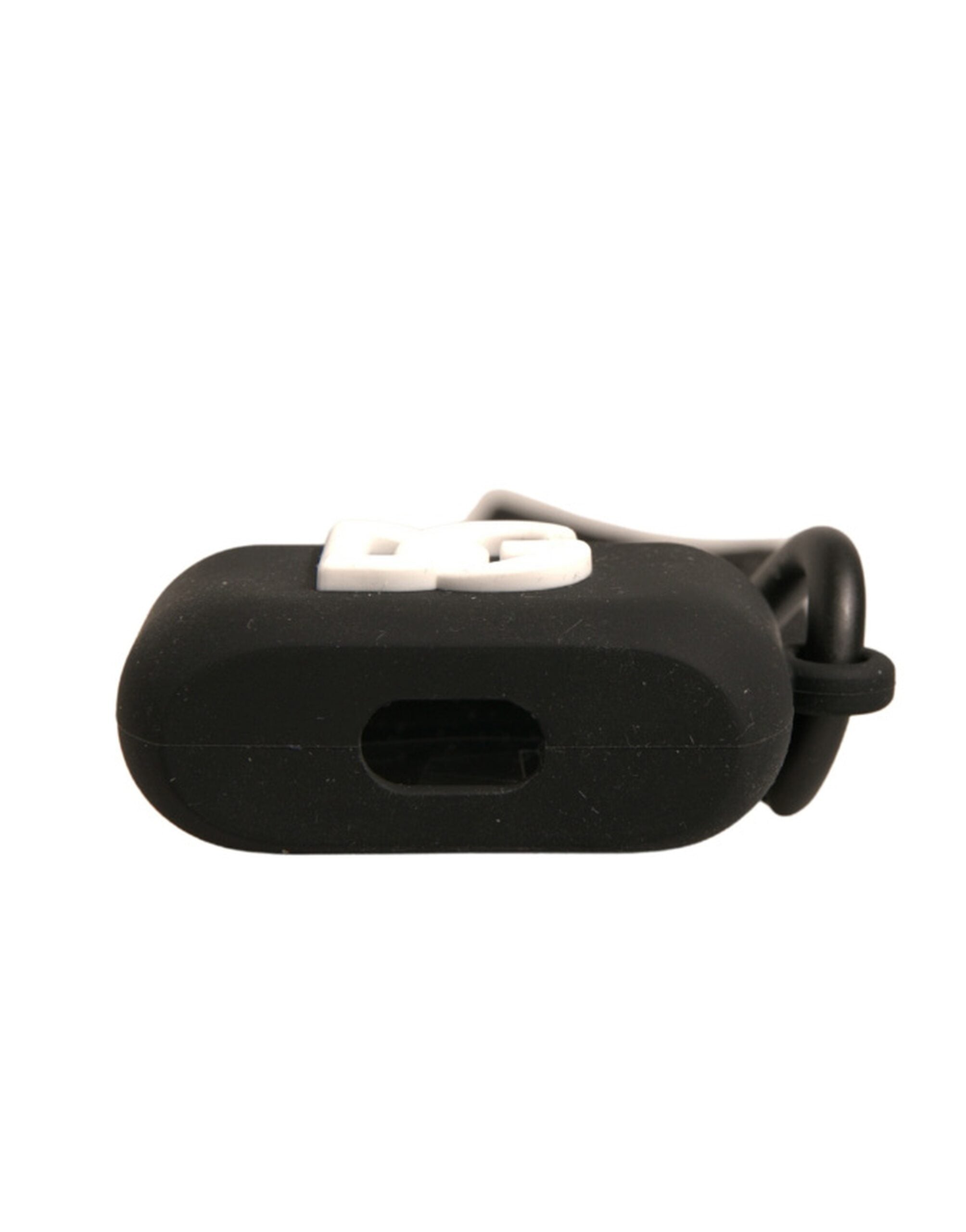 Dolce &amp; Gabbana sort silikonegummi logo præget Airpods etui