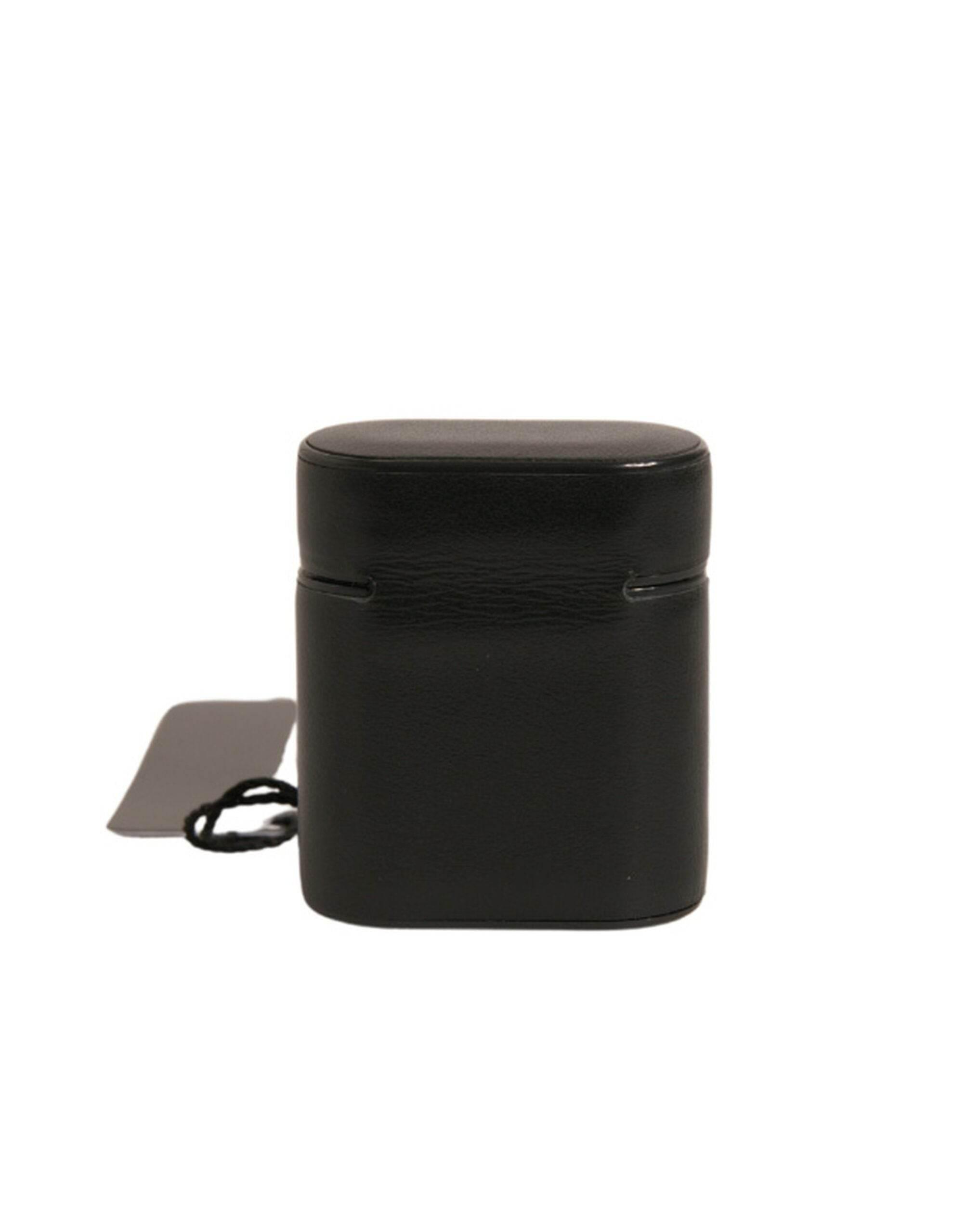 Dolce & Gabbana Black PVC Logo Print Flip Holder Airpods Case - Hilstor