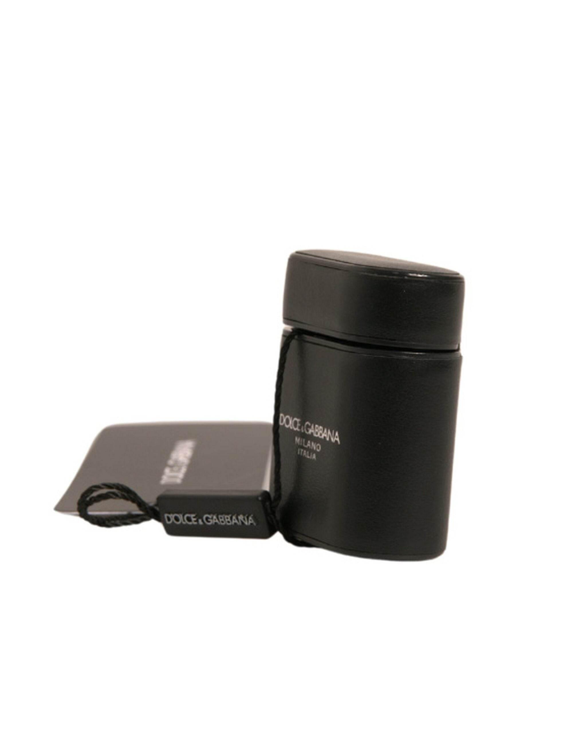 Dolce & Gabbana Black PVC Logo Print Flip Holder Airpods Case - Hilstor