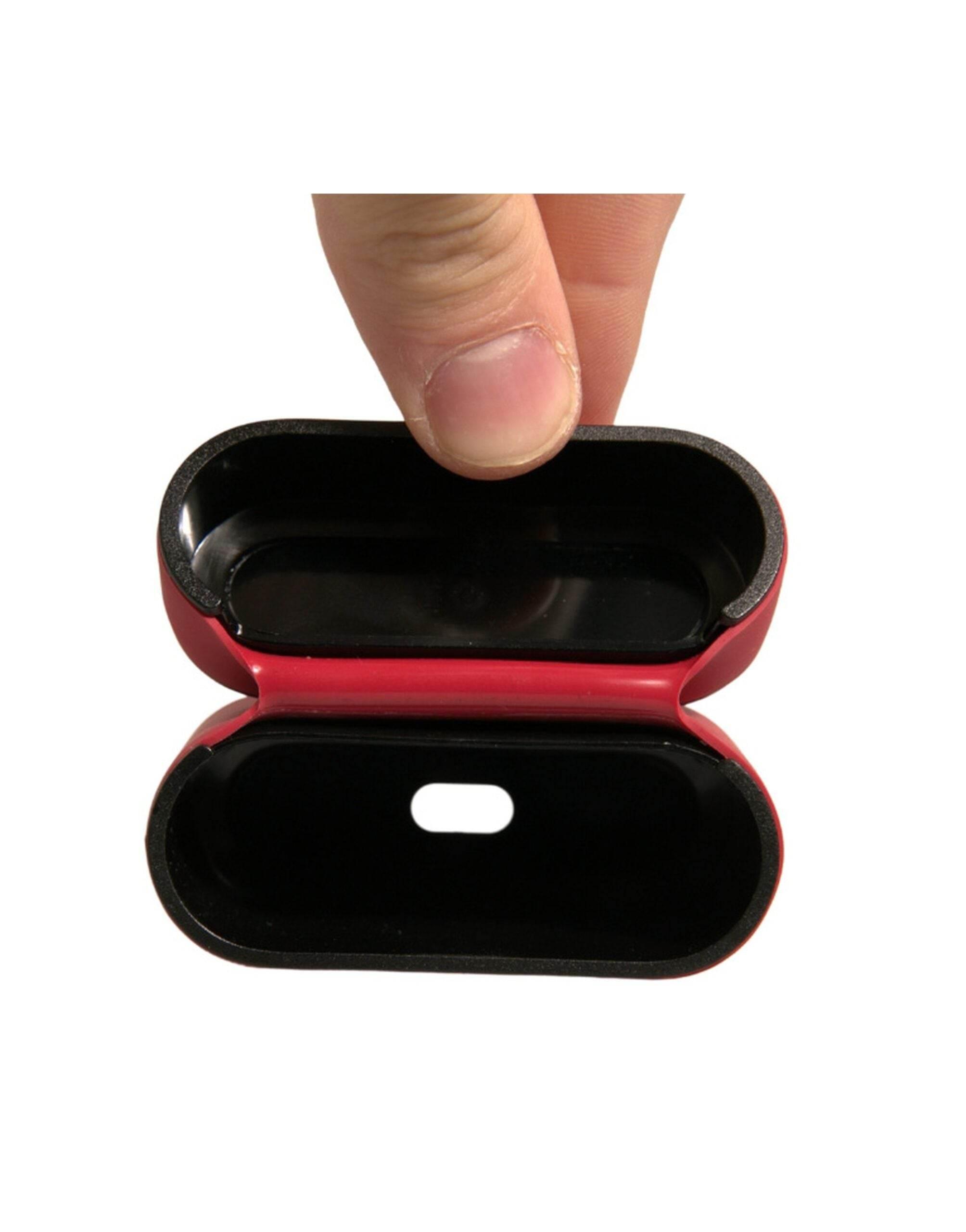 Dolce & Gabbana Red PVC Embossed Logo Plaque Holder Airpods Case - Hilstor
