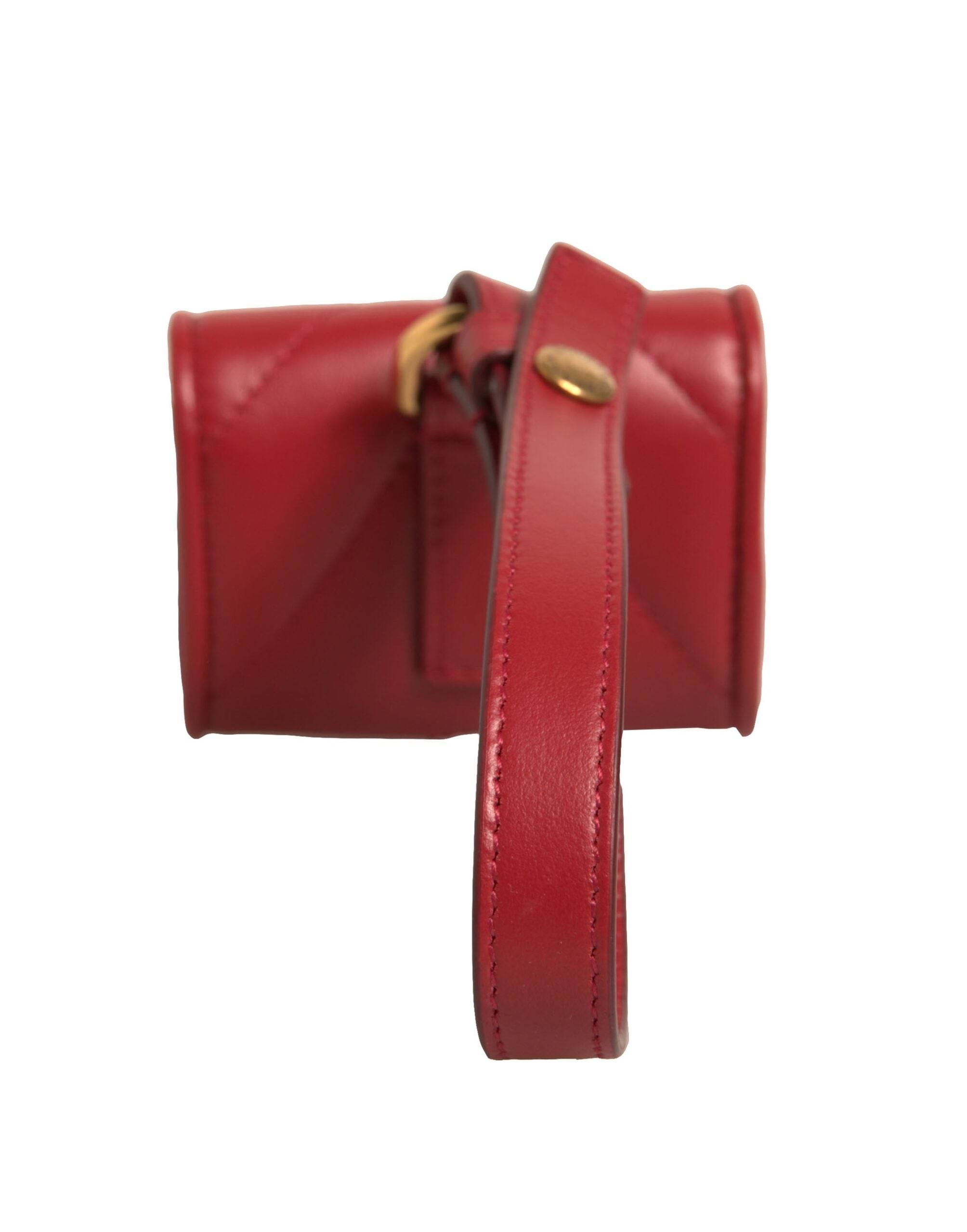 Dolce & Gabbana Black Leather Devotion Heart Strap Airpod Case - Hilstor