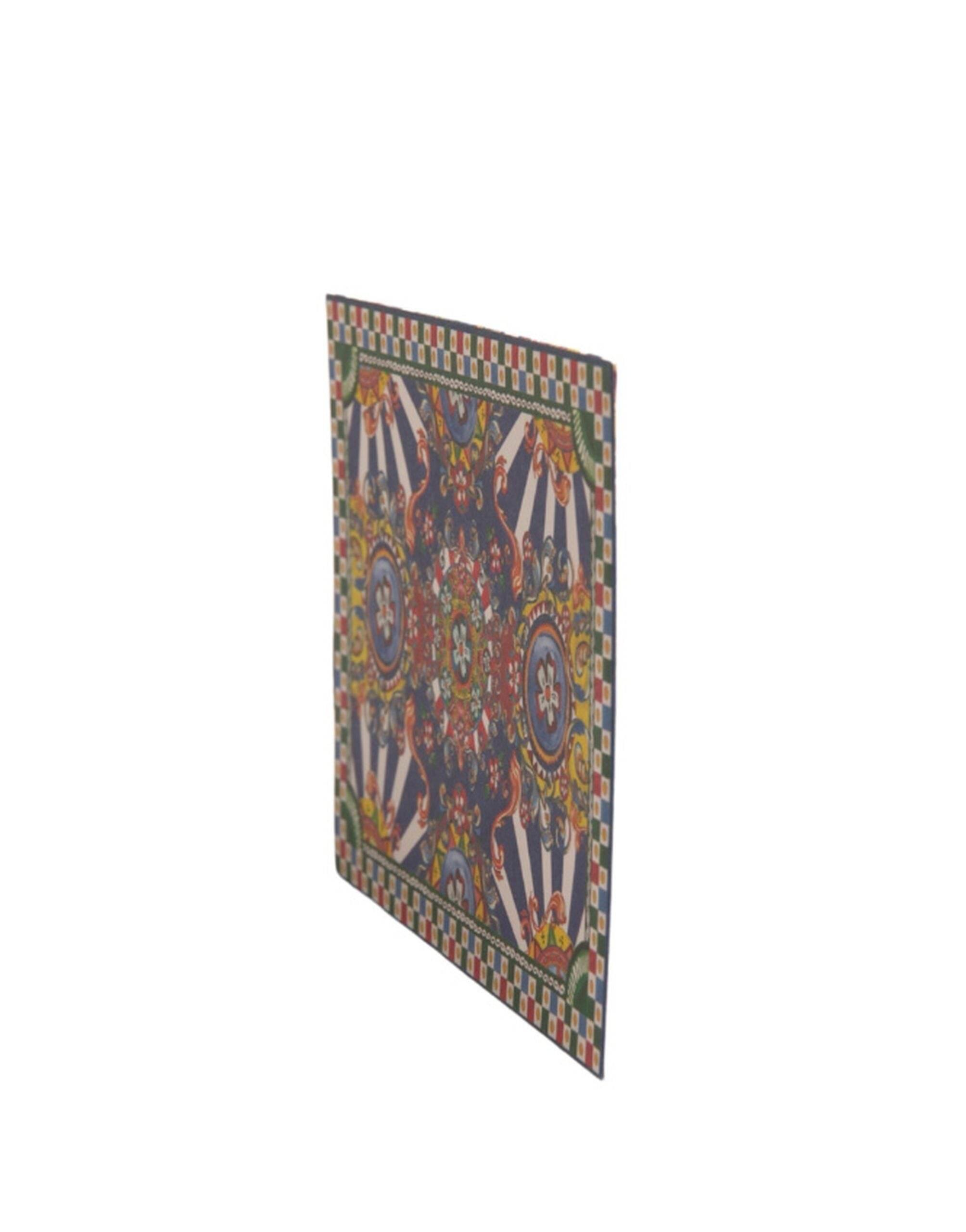 Dolce & Gabbana Multicolor Carretto Siciliano Envelope Post Card Holder - Hilstor