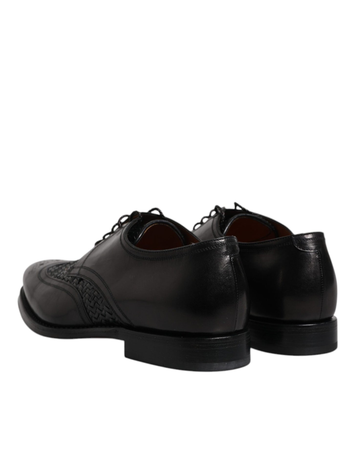 Dolce &amp; Gabbana sort læder Derby Wingtip Snøresko til formel kjole