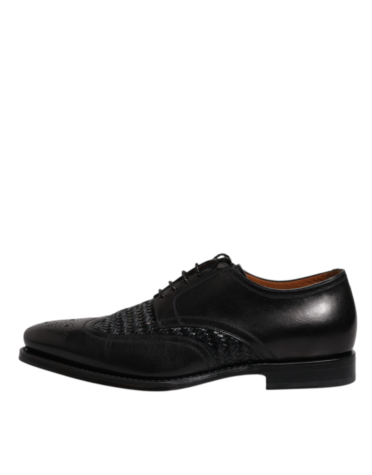 Dolce &amp; Gabbana sort læder Derby Wingtip Snøresko til formel kjole