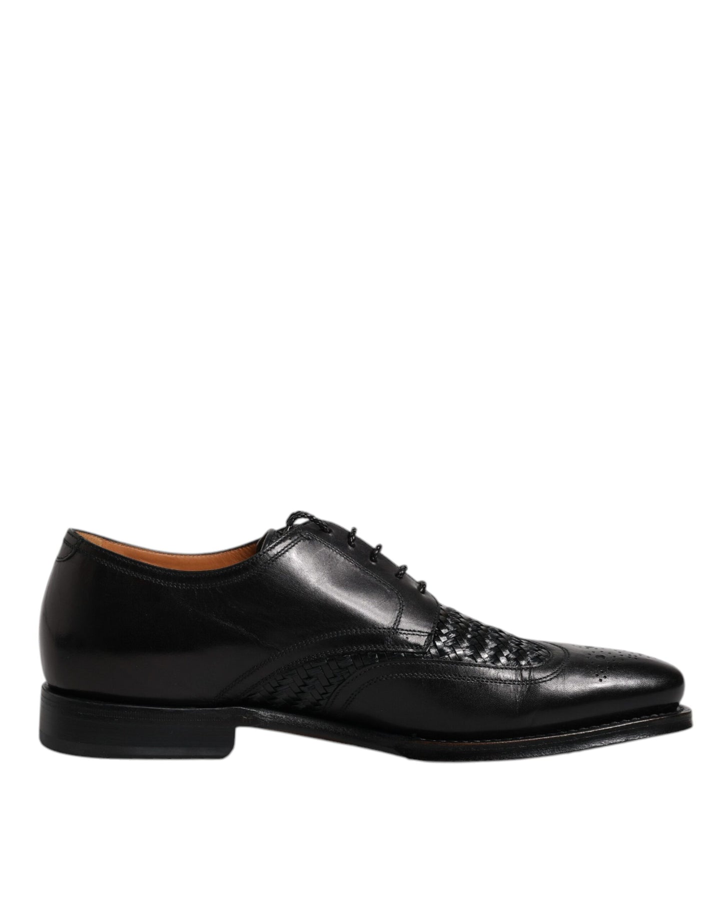 Dolce &amp; Gabbana sort læder Derby Wingtip Snøresko til formel kjole
