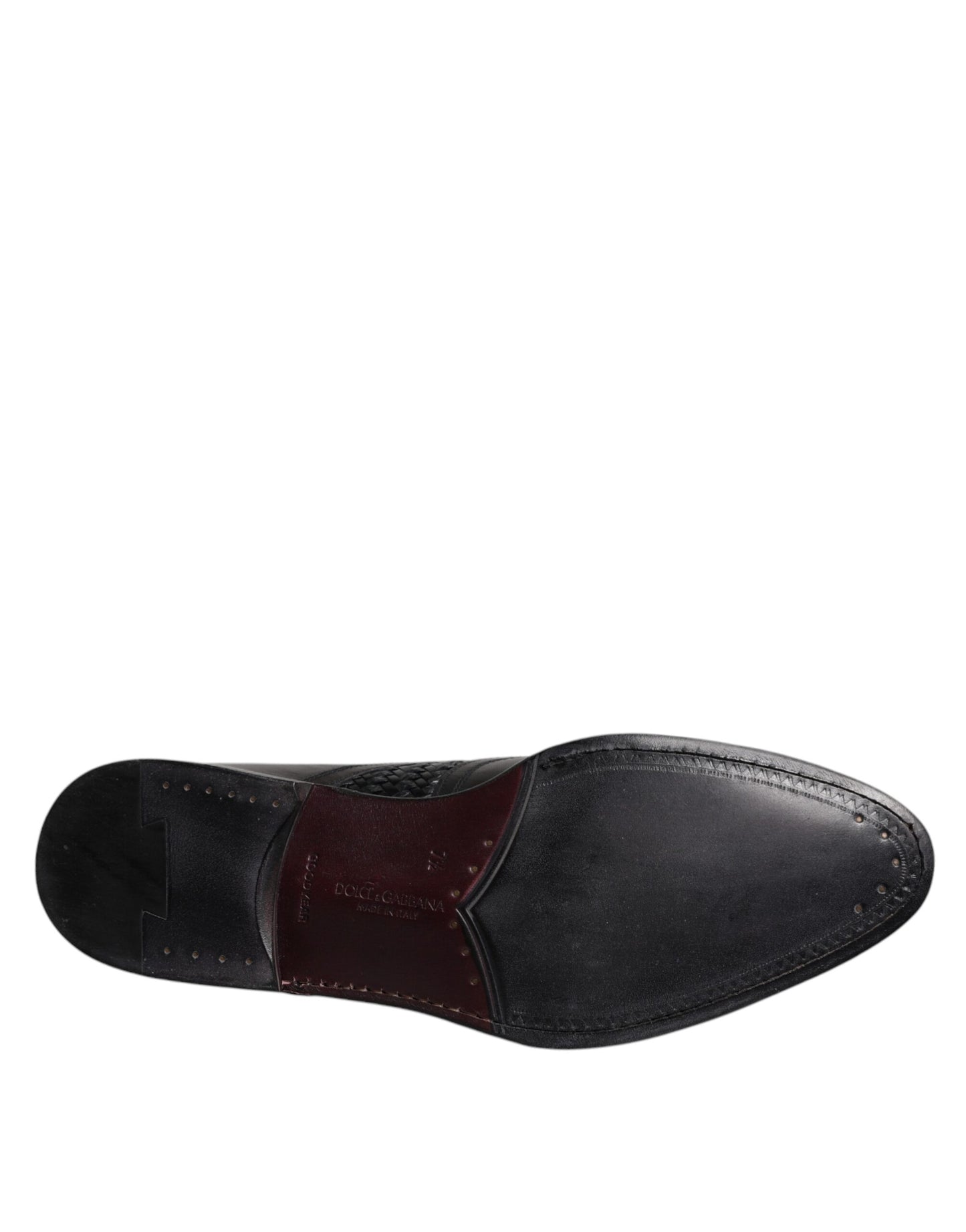 Dolce &amp; Gabbana sort læder Derby Wingtip Snøresko til formel kjole