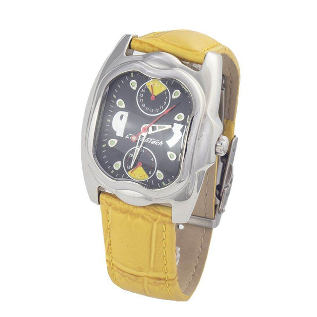Chronotech Yellow Leather Watch - Hilstor