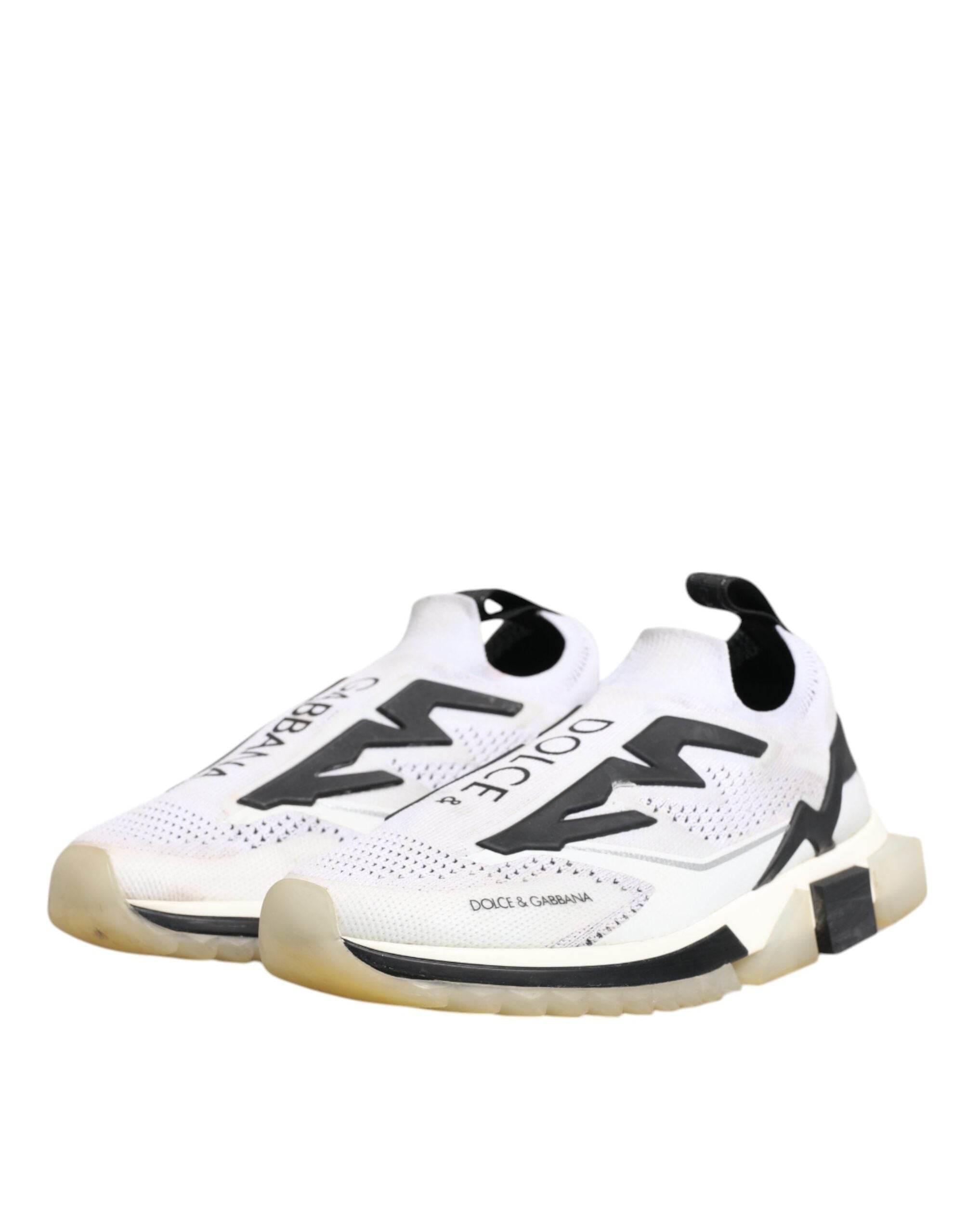Dolce & Gabbana White SORRENTO Sport Stretch Sneakers Shoes - Hilstor