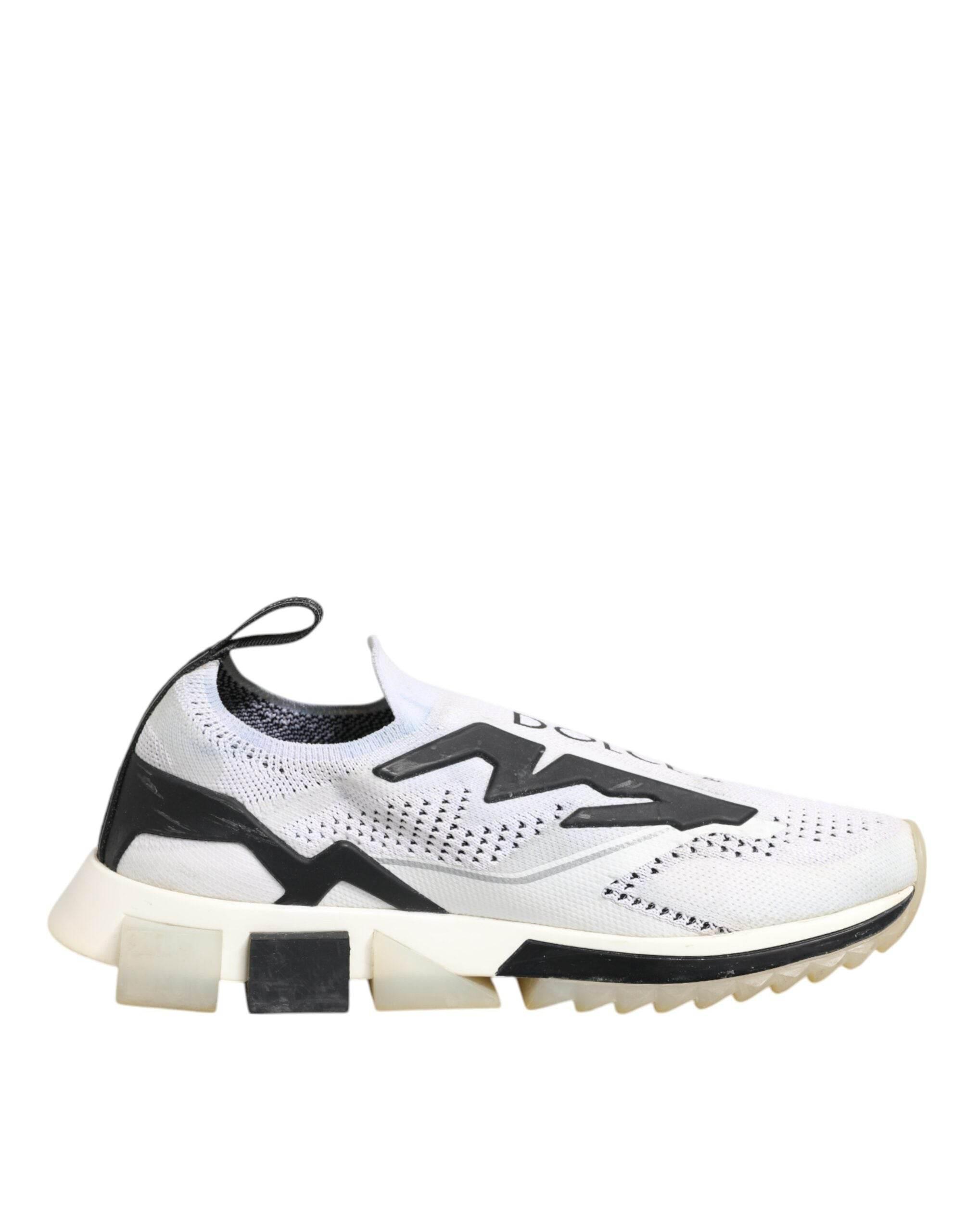 Dolce & Gabbana White SORRENTO Sport Stretch Sneakers Shoes - Hilstor