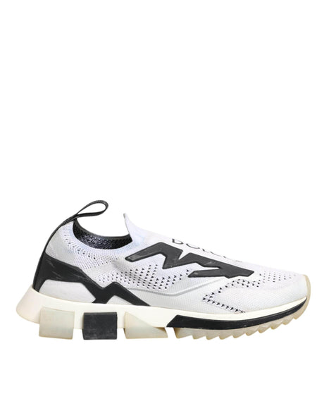 Dolce & Gabbana White SORRENTO Sport Stretch Sneakers Shoes - Hilstor