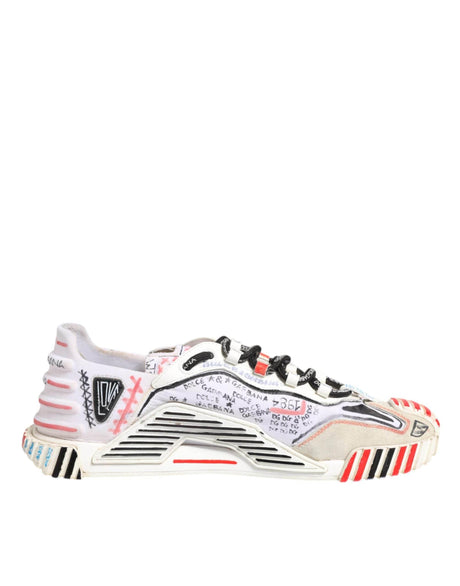 Dolce & Gabbana Multicolor Suede Fabric NS1 Sneakers Shoes - Hilstor