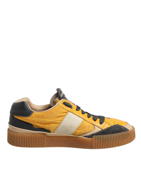 Dolce & Gabbana Multicolor Leather DNA Sneakers Shoes - Hilstor
