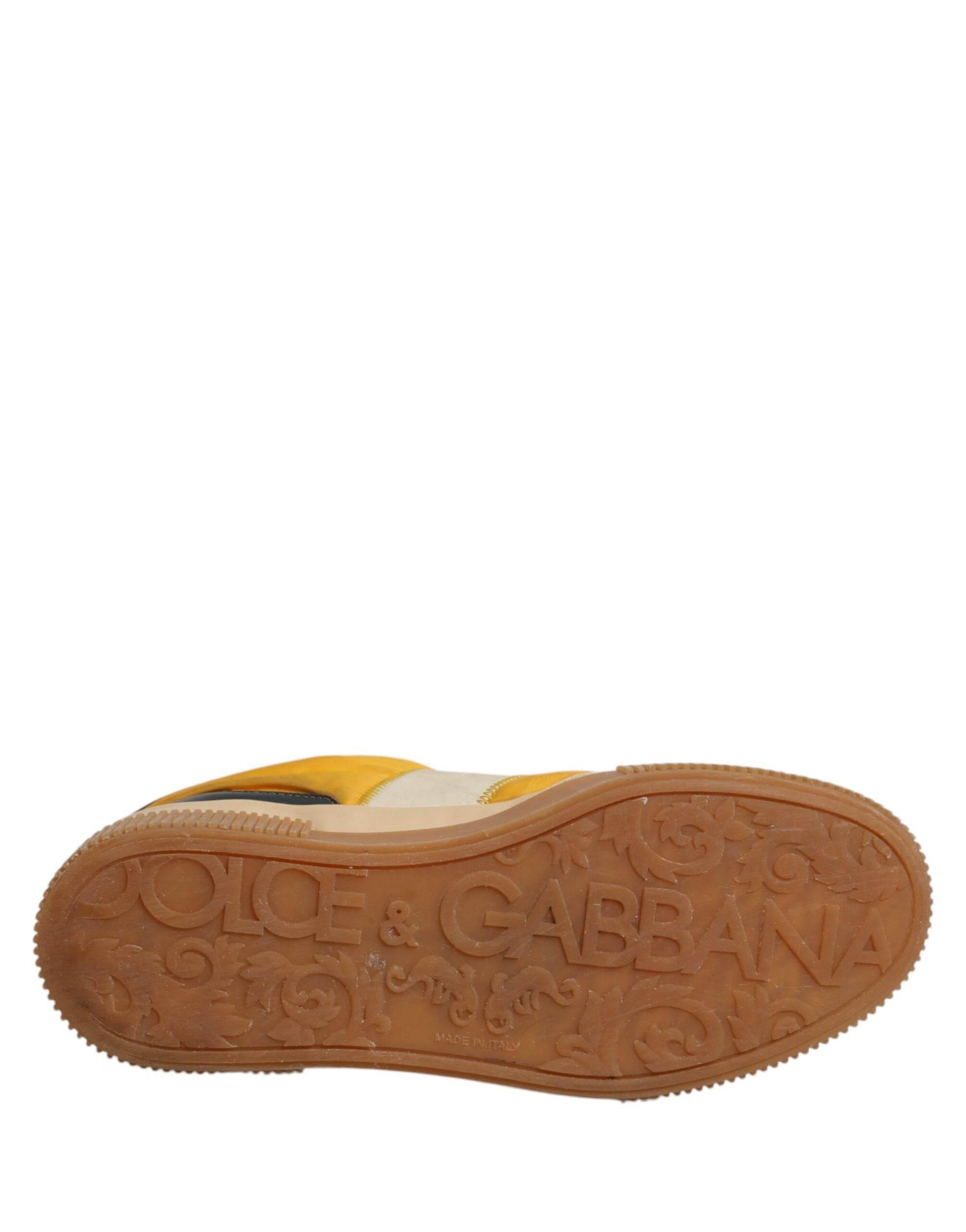 Dolce & Gabbana Multicolor Leather DNA Sneakers Shoes - Hilstor