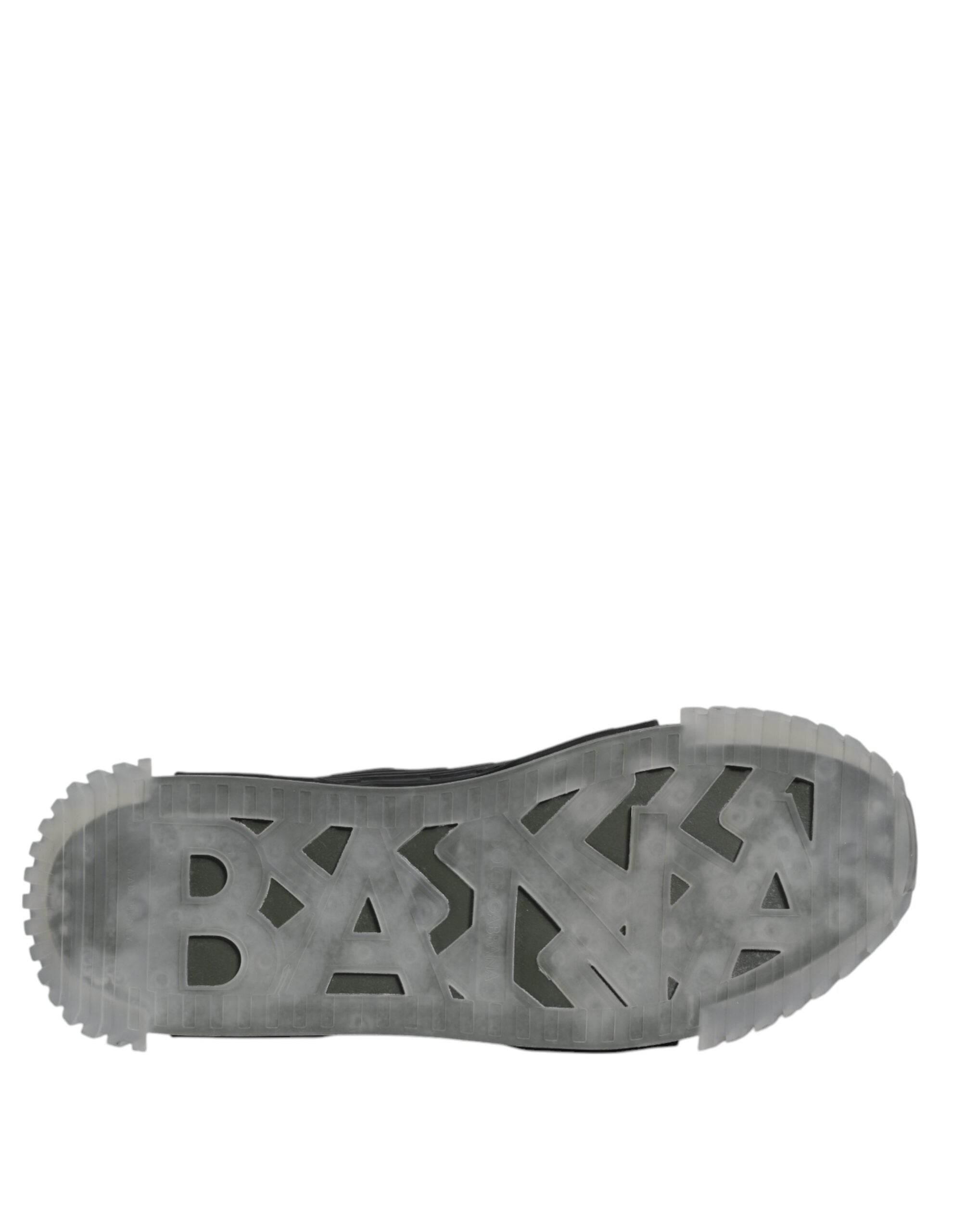 Dolce & Gabbana Black Green Camo NS1 Low Top Sneakers Shoes - Hilstor