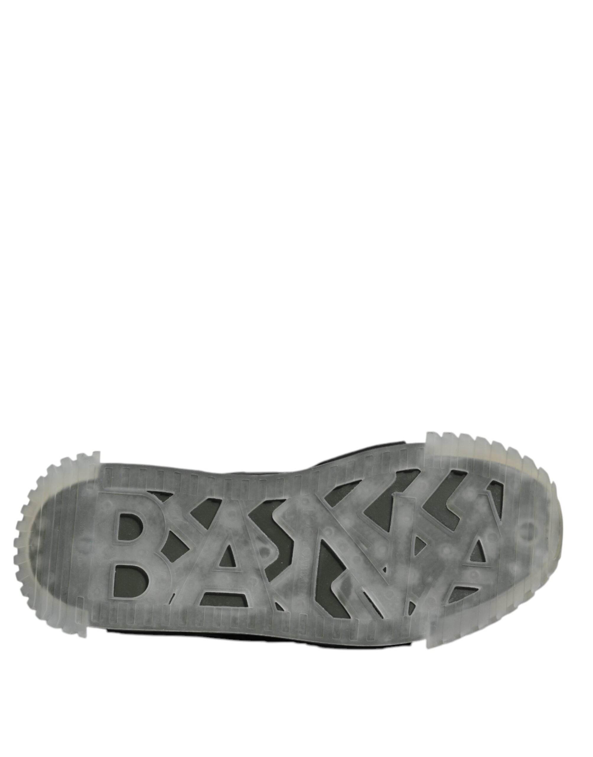 Dolce & Gabbana Black Green Camo NS1 Low Top Sneakers Shoes - Hilstor