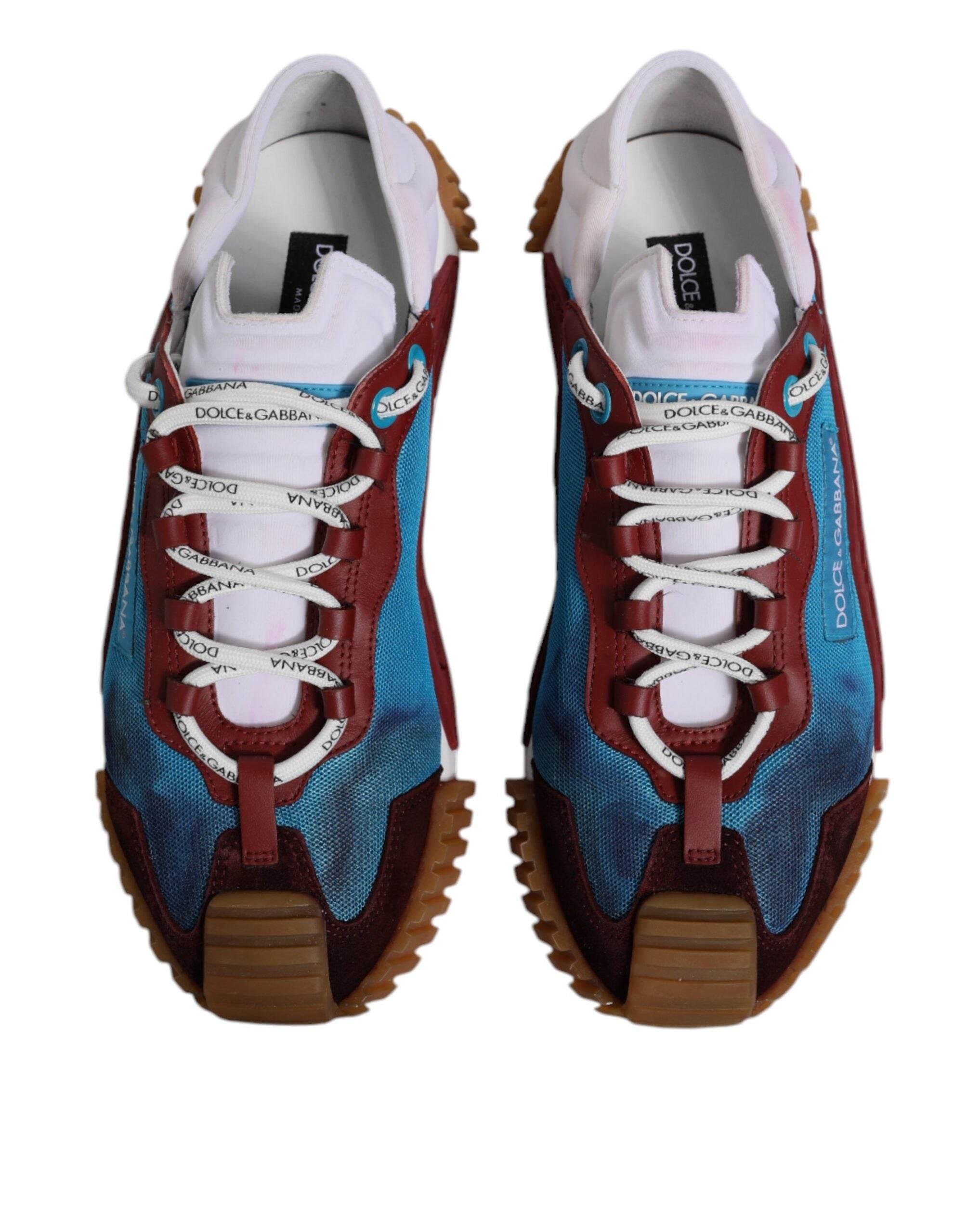 Dolce & Gabbana Multicolor Leather NS1 Low Top Sneakers Shoes - Hilstor