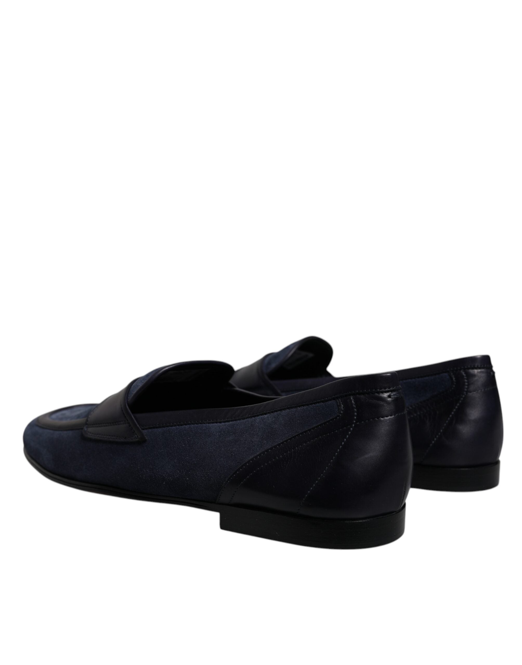 Dolce &amp; Gabbana blå ruskindssko Loafer Moccasin Sko