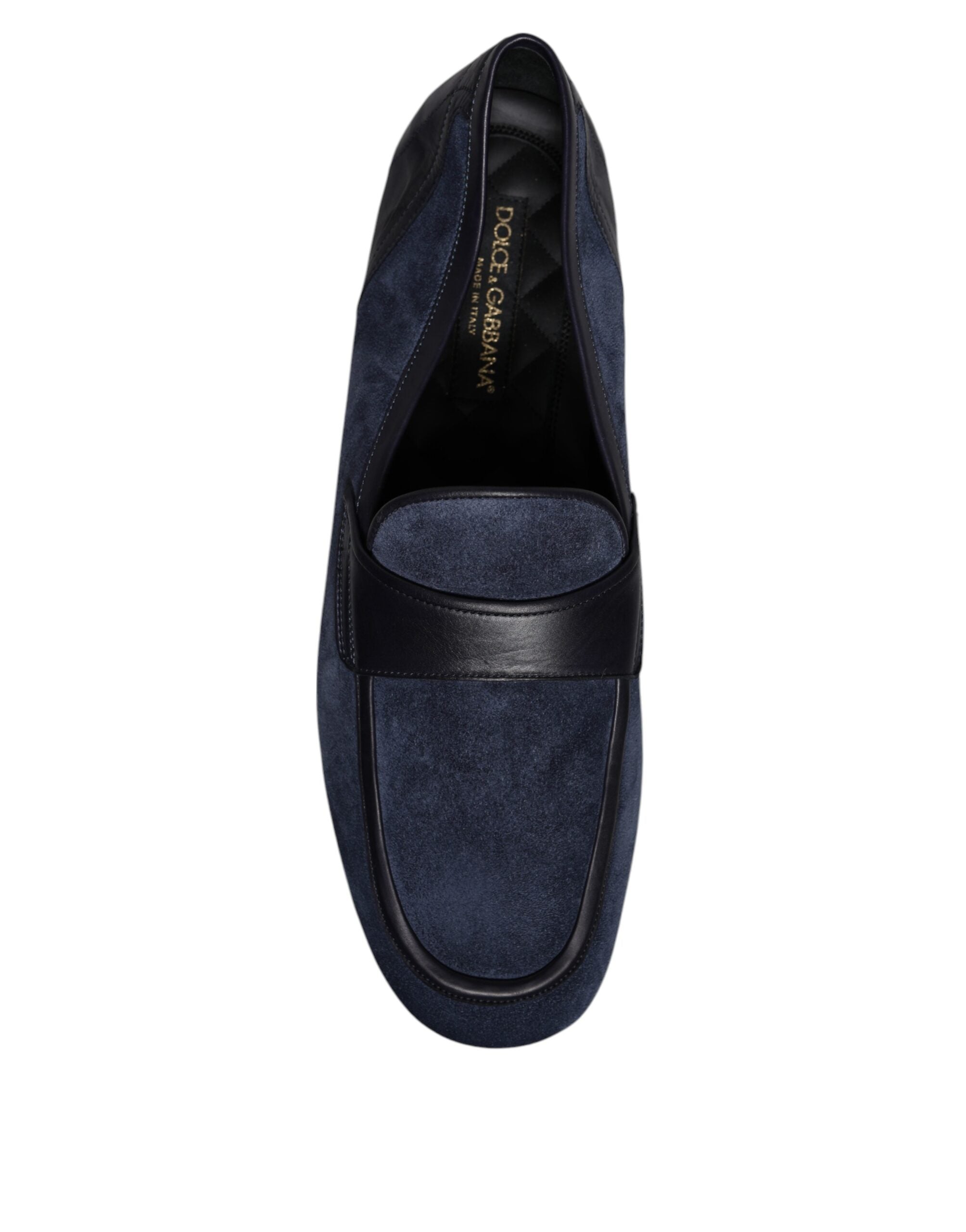 Dolce &amp; Gabbana blå ruskindssko Loafer Moccasin Sko