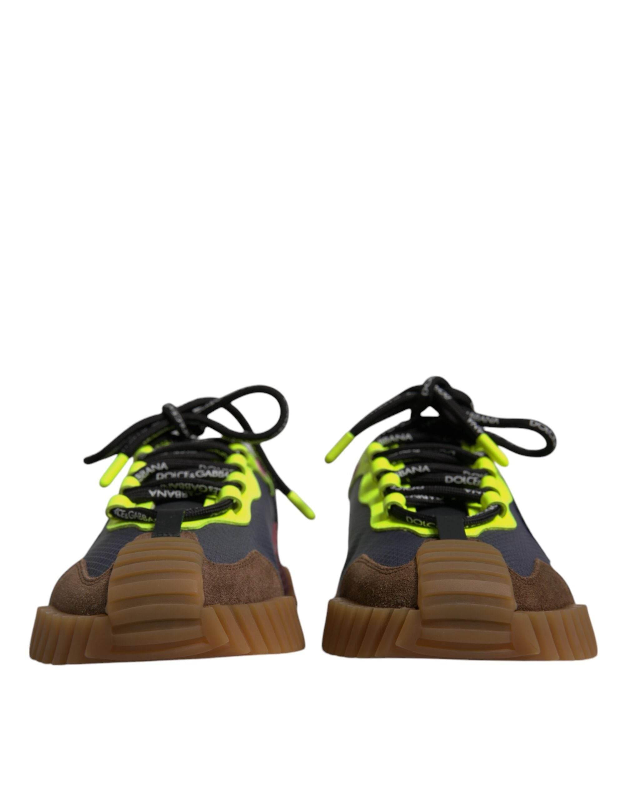 Dolce & Gabbana Multicolor Nylon Low Top NS1 Sneakers Shoes - Hilstor