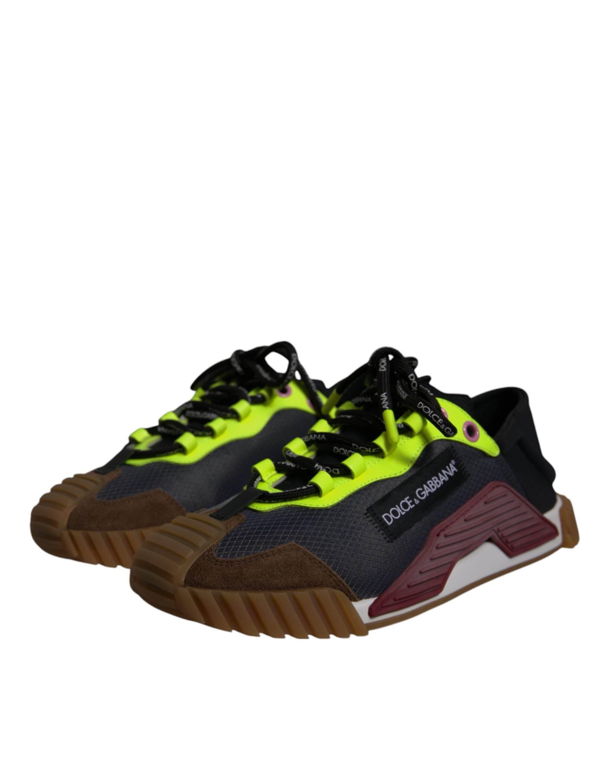 Dolce & Gabbana Multicolor Nylon Low Top NS1 Sneakers Shoes - Hilstor