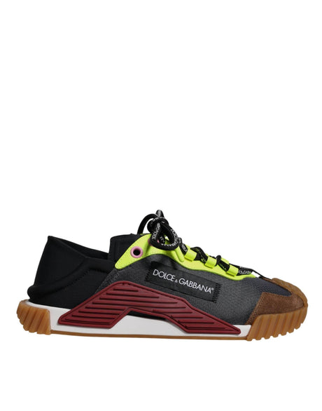 Dolce & Gabbana Multicolor Nylon Low Top NS1 Sneakers Shoes - Hilstor