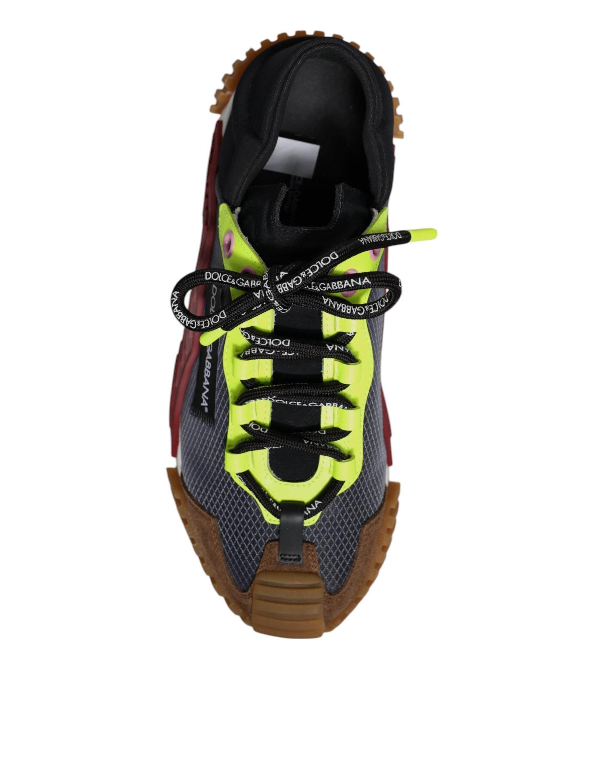 Dolce & Gabbana Multicolor Nylon Low Top NS1 Sneakers Shoes - Hilstor