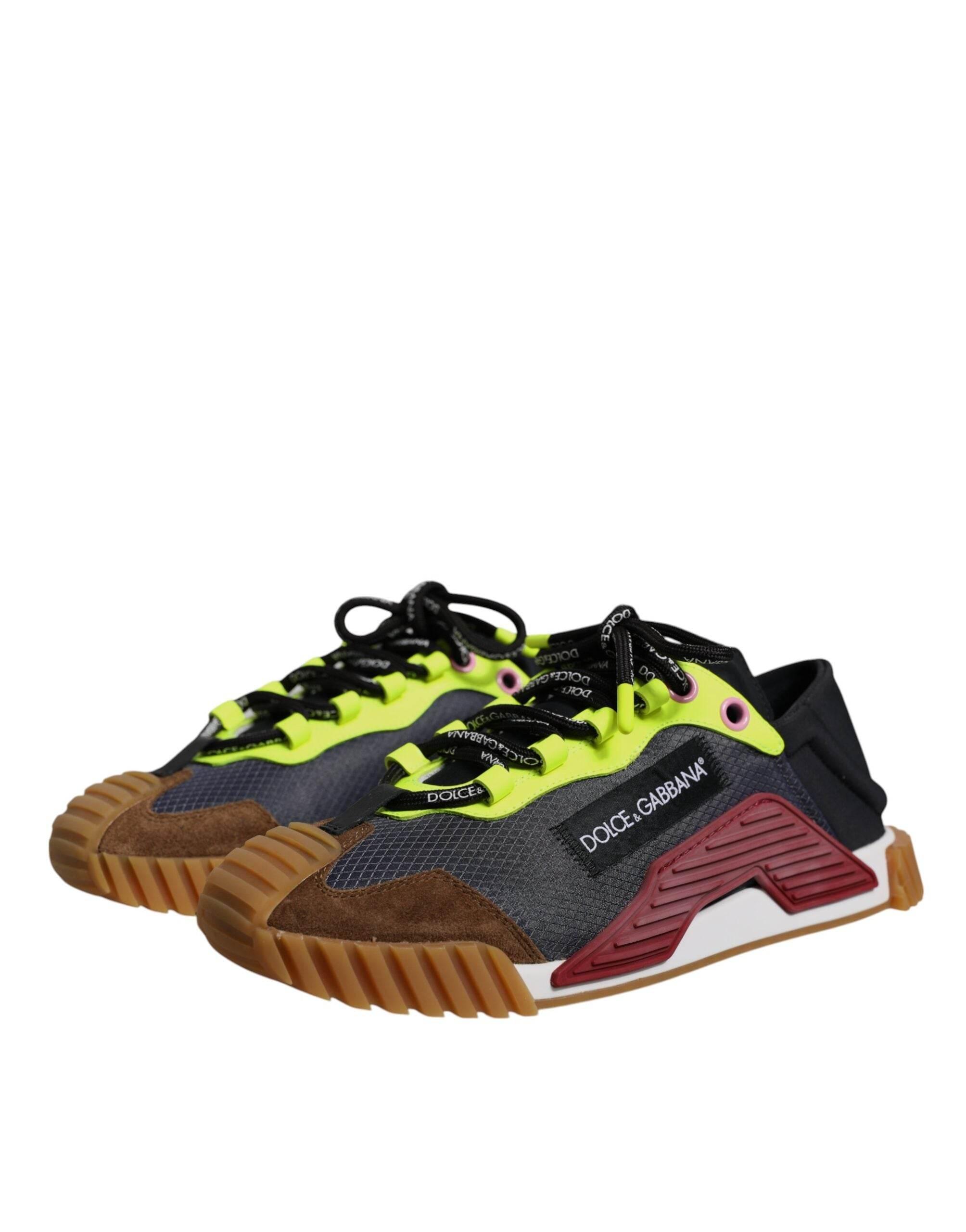 Dolce & Gabbana Multicolor Nylon Low Top NS1 Sneakers Shoes - Hilstor