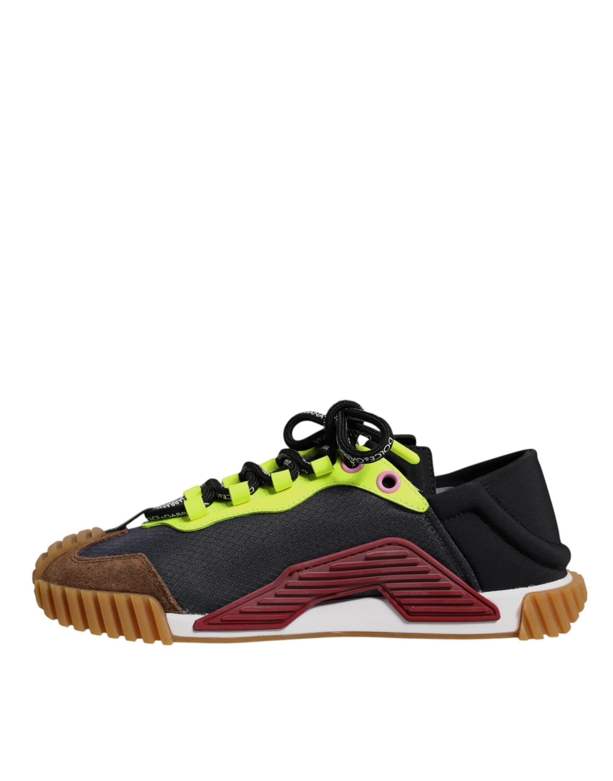 Dolce & Gabbana Multicolor Nylon Low Top NS1 Sneakers Shoes - Hilstor