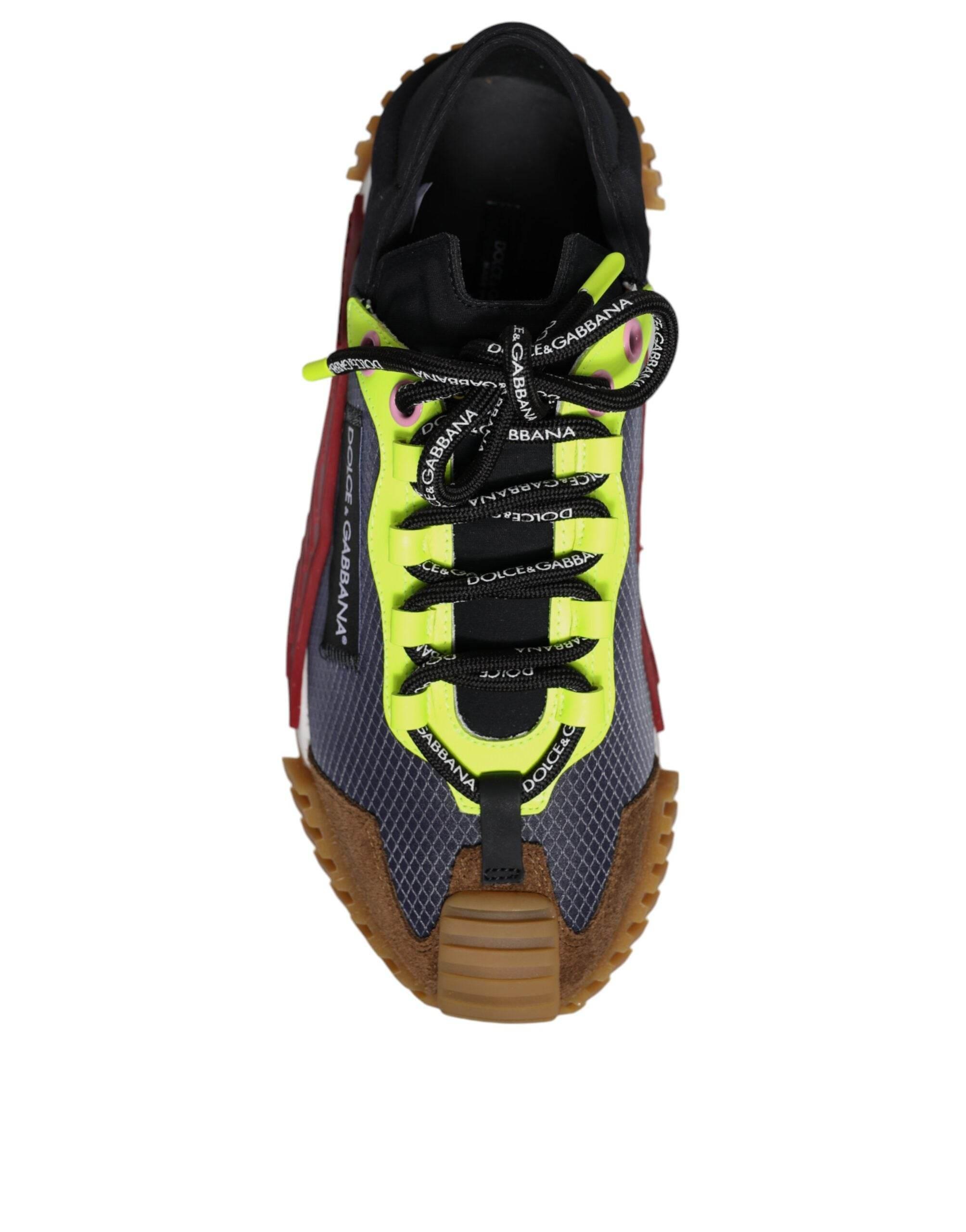 Dolce & Gabbana Multicolor Nylon Low Top NS1 Sneakers Shoes - Hilstor