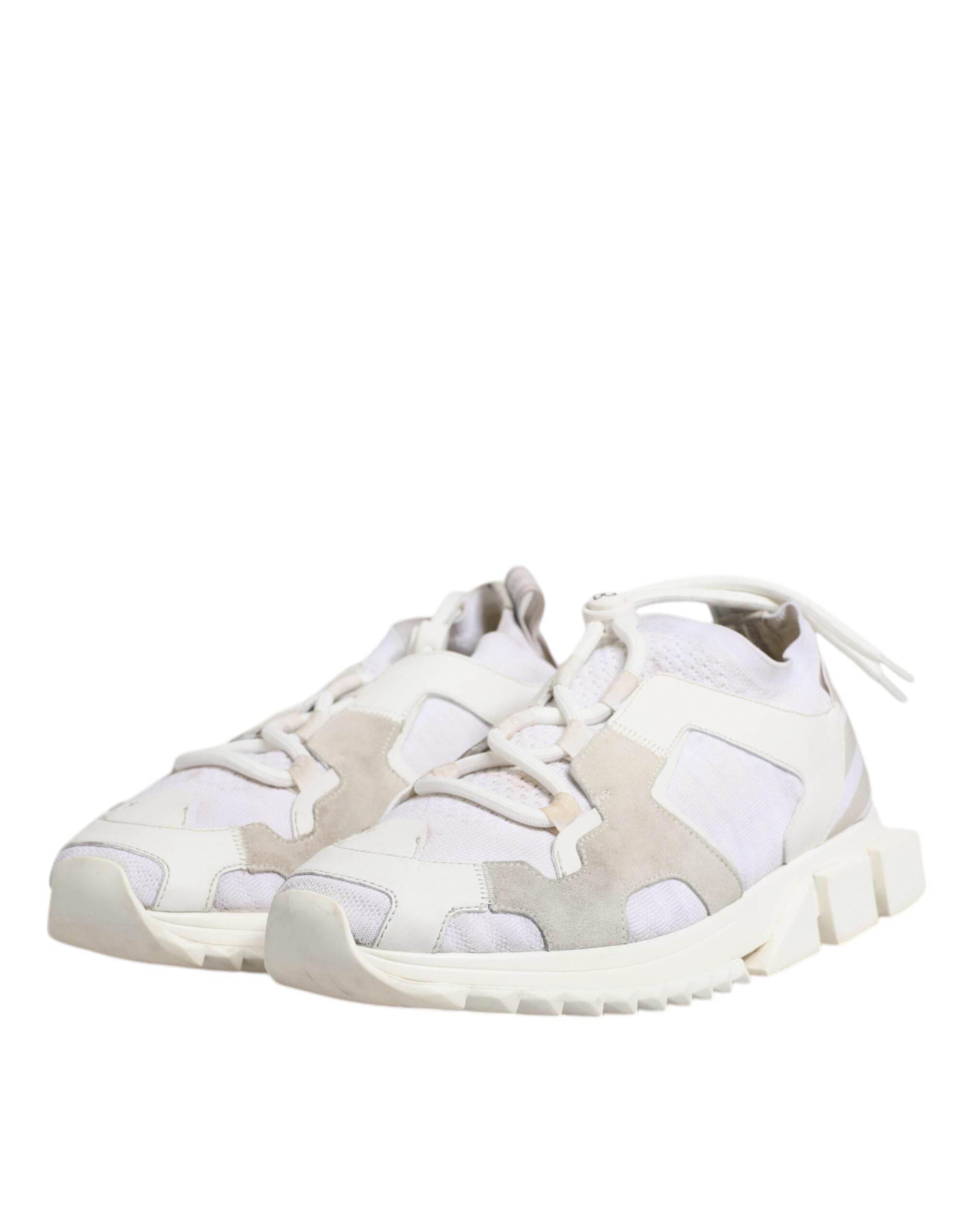 Dolce & Gabbana White Mesh Sorrento Trekking Sneakers Shoes - Hilstor