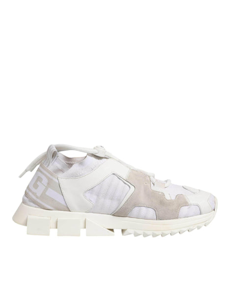 Dolce & Gabbana White Mesh Sorrento Trekking Sneakers Shoes - Hilstor
