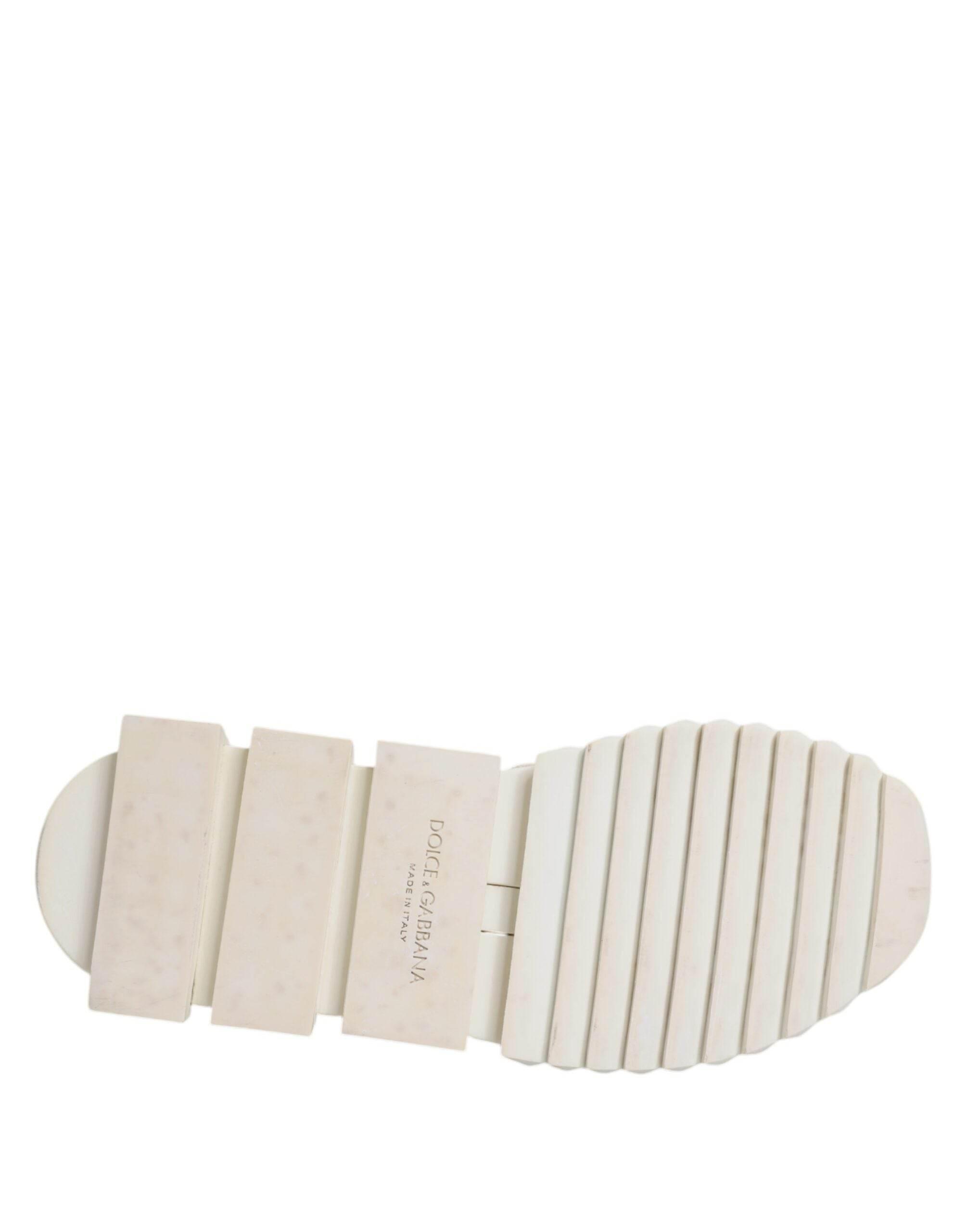 Dolce & Gabbana White Mesh Sorrento Trekking Sneakers Shoes - Hilstor