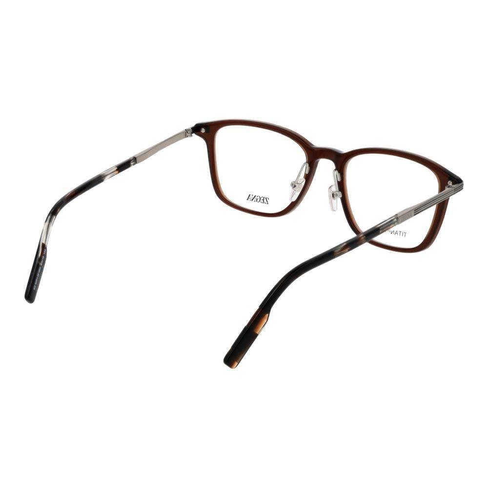 Ermenegildo Zegna Brown Men Optical Frames - Hilstor